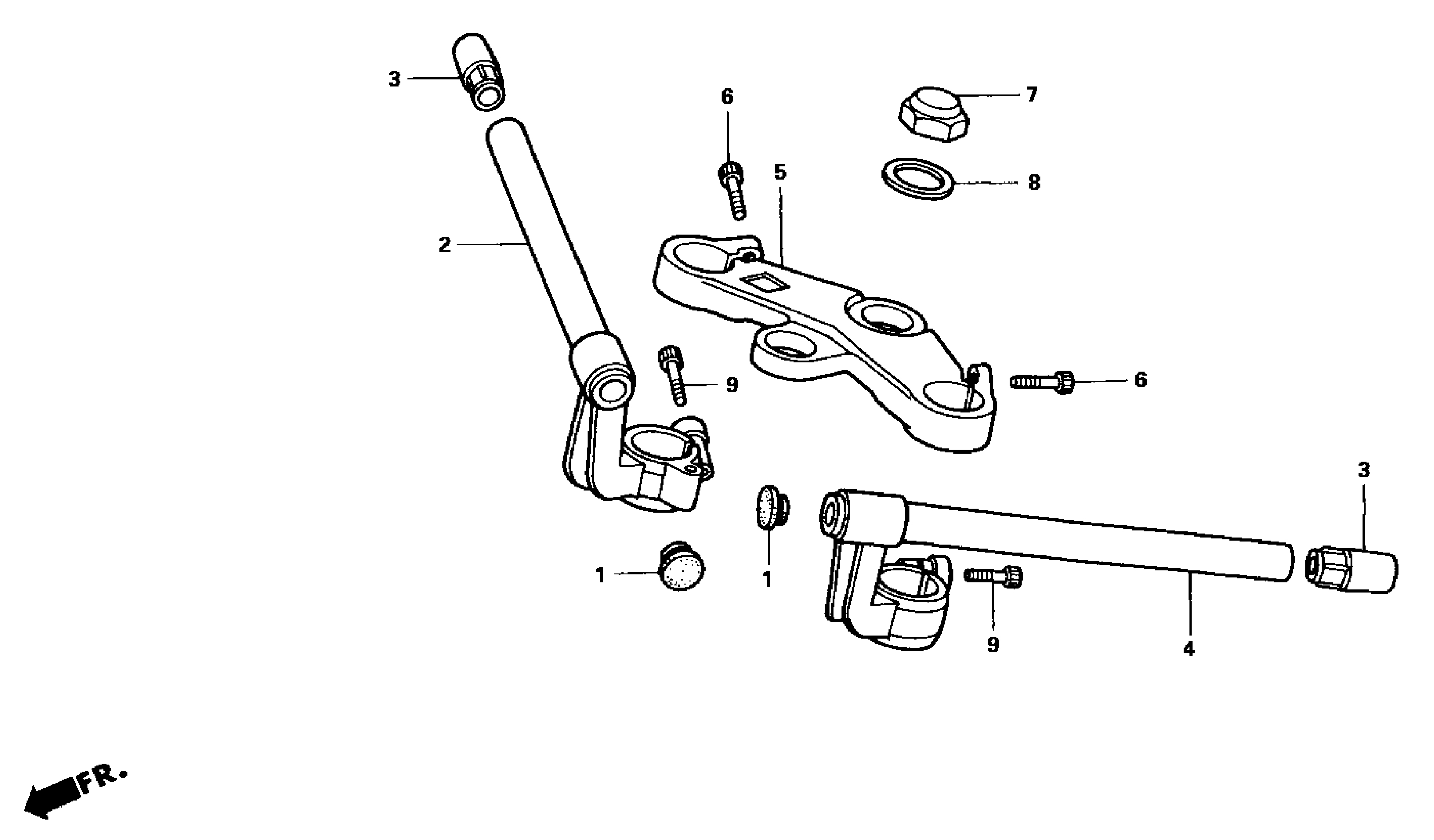 2004 Honda NSR50 - F4 Handle Bar / Top Clamp