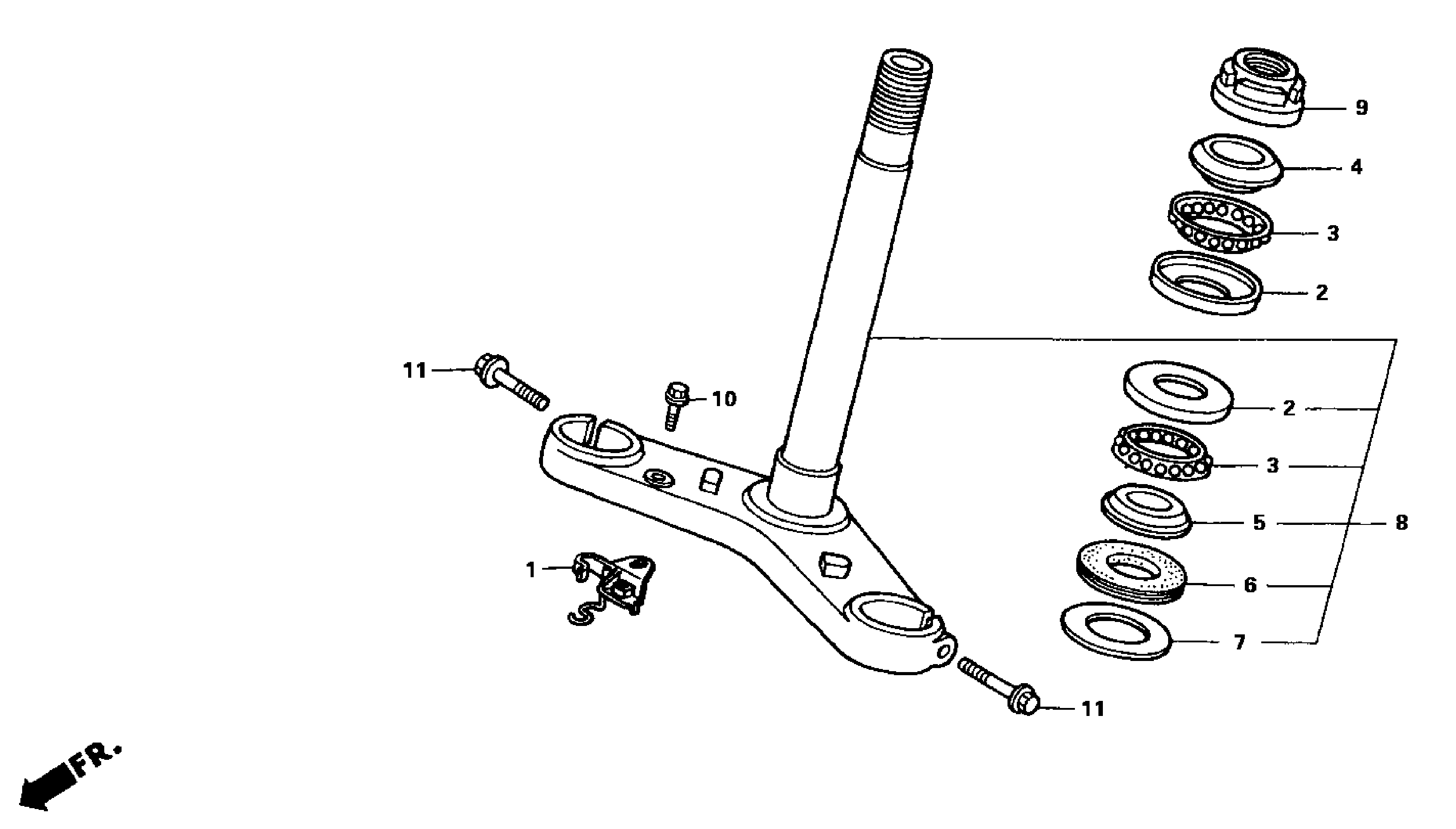 2004 Honda NSR50 - F5 Steering Stem