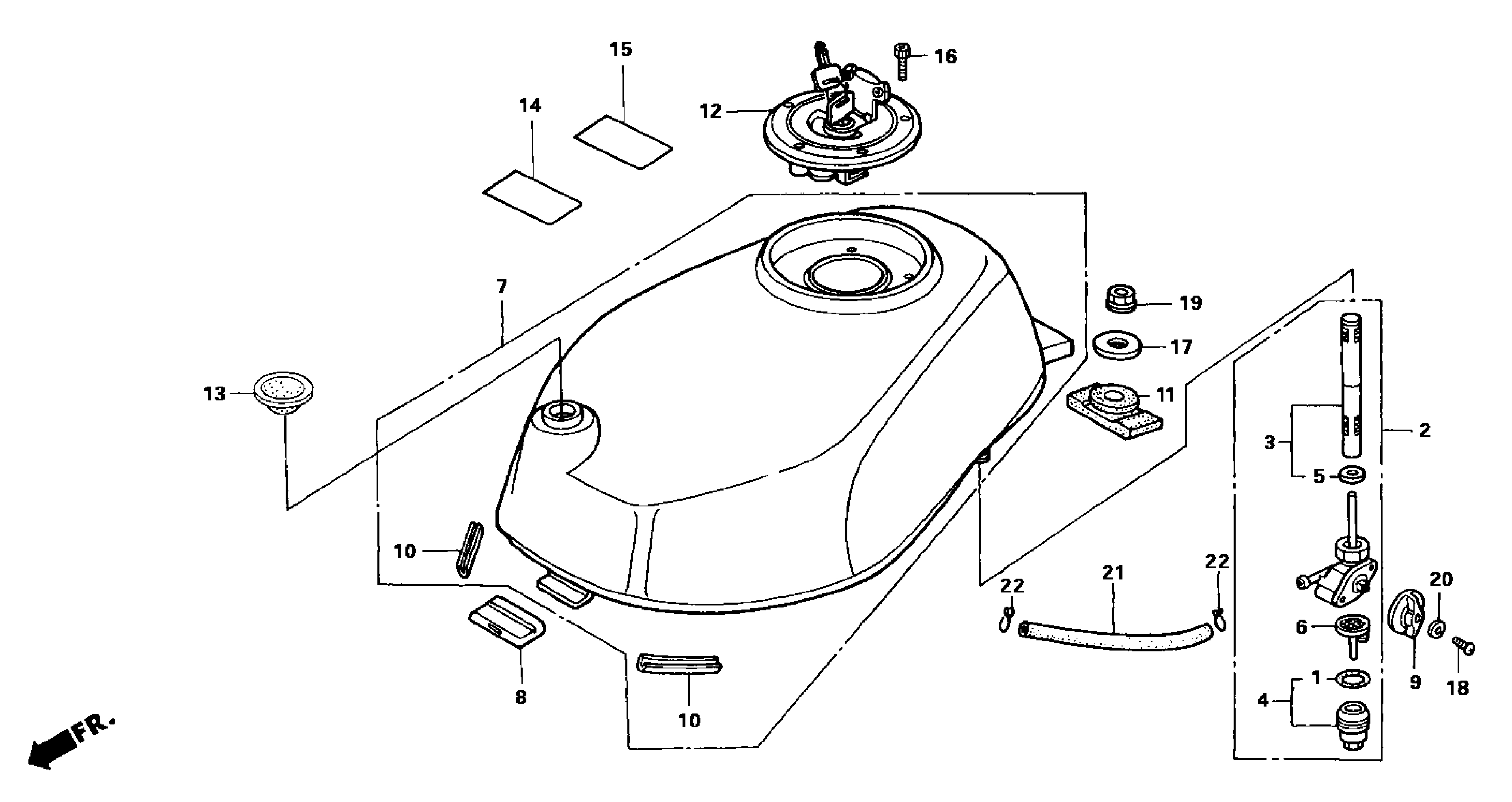 2004 Honda NSR50 - F13 Fuel Tank