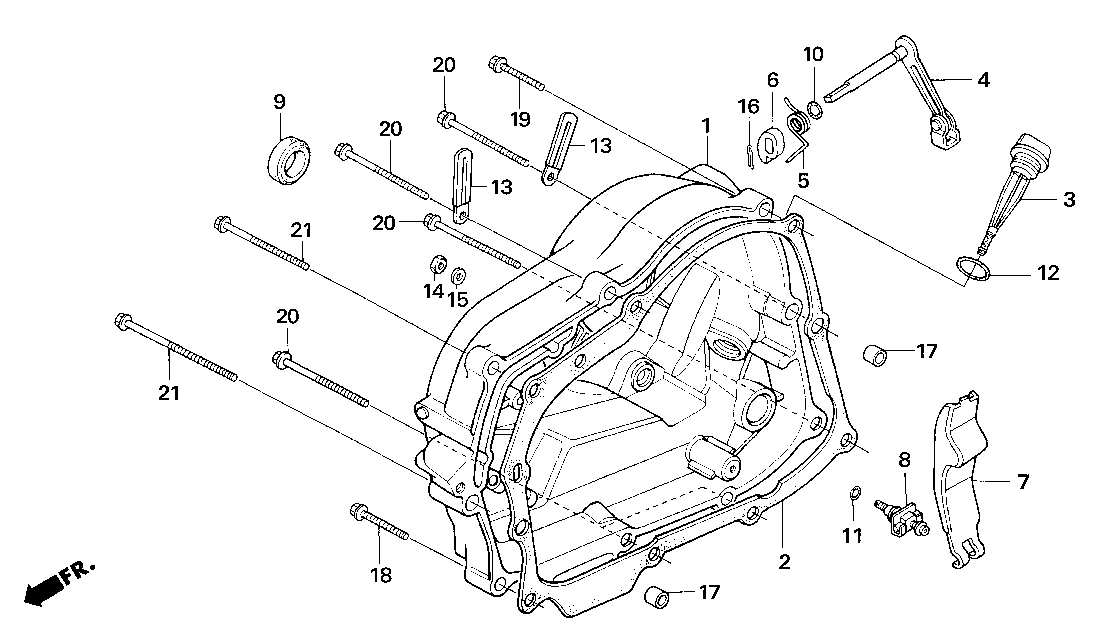 2006 Honda NSF100 Right Crankcase Cover Parts for Sale