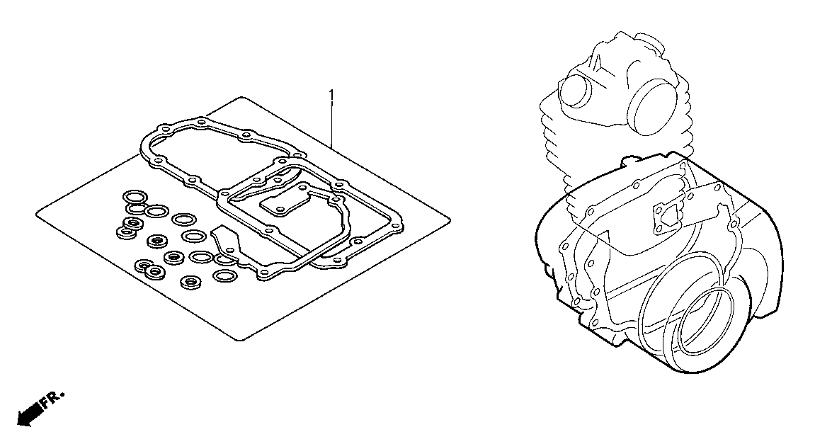 2006 Honda NSF100 EOP2 Gasket Kit B