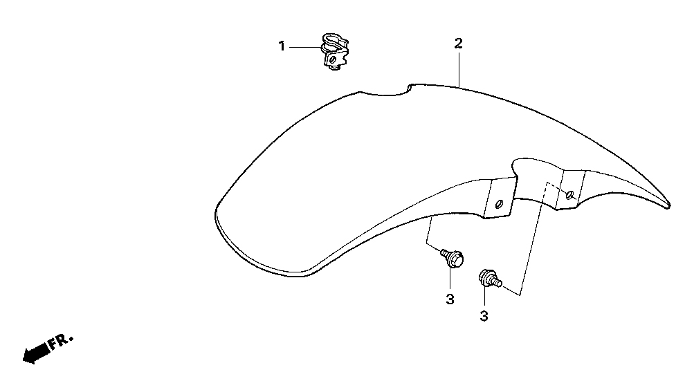 2006 Honda NSF100 Front Fender Parts Book Parts for Sale