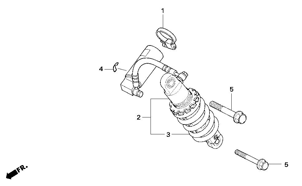 2006 Honda NSF100 Rear Shock Absorber Parts for Sale