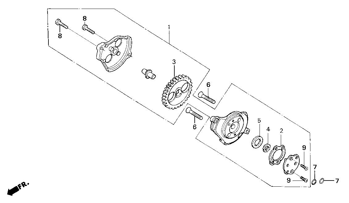 2018 Honda NSF100 Oil Pump Parts for Sale