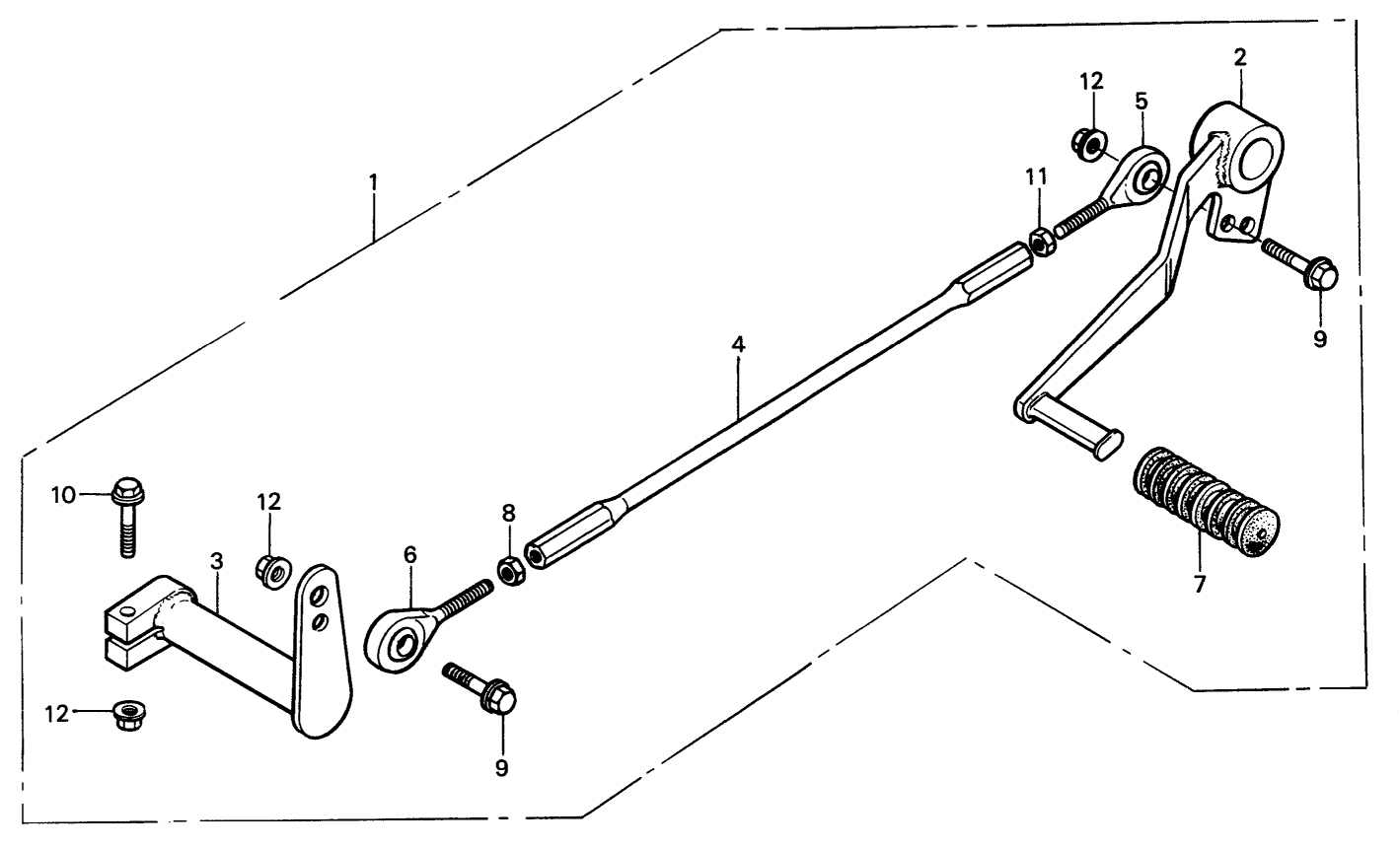 1984 Honda RS125R - OP1 Change Pedal (Link Type) Image