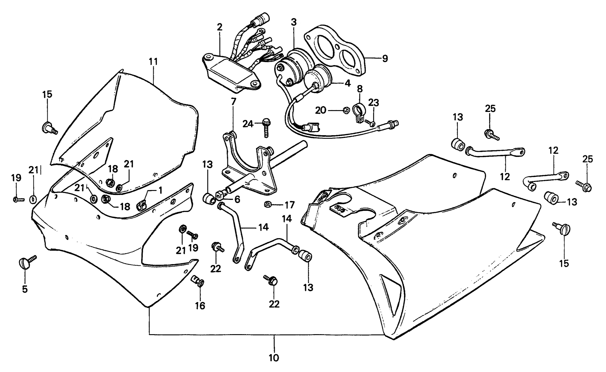 1985 Honda RS125R - F12 Cowl / Tachometer Image