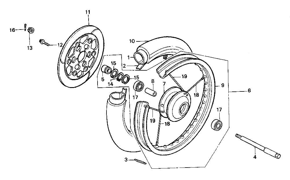 1988 Honda RS125R - F3 Front Wheel Image