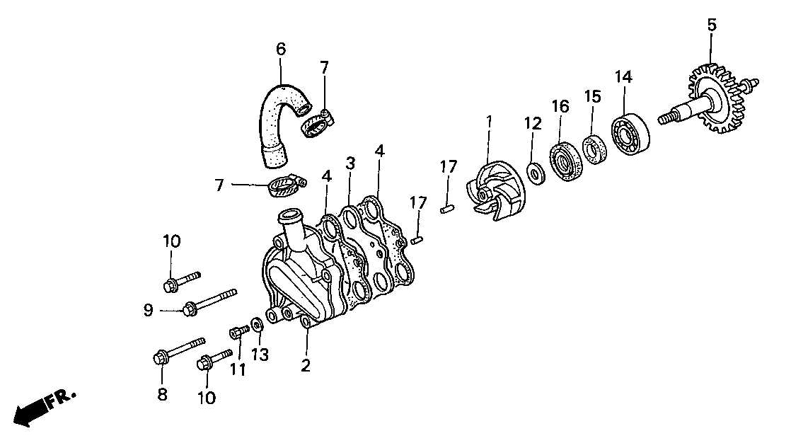 1989 Honda RS125R - E4 Water Pump Image