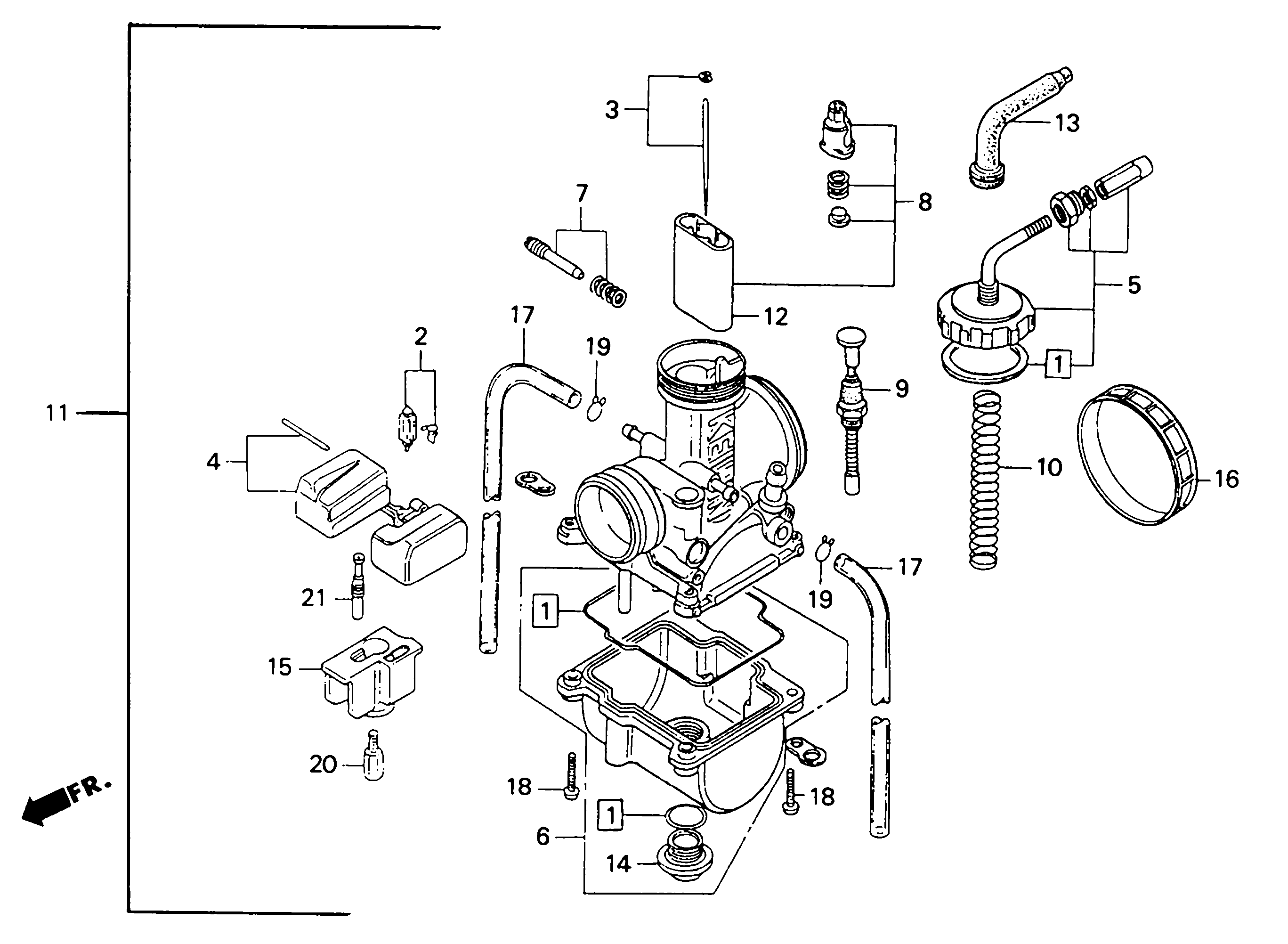 1991 Honda RS125R - E10 Carburetor Image