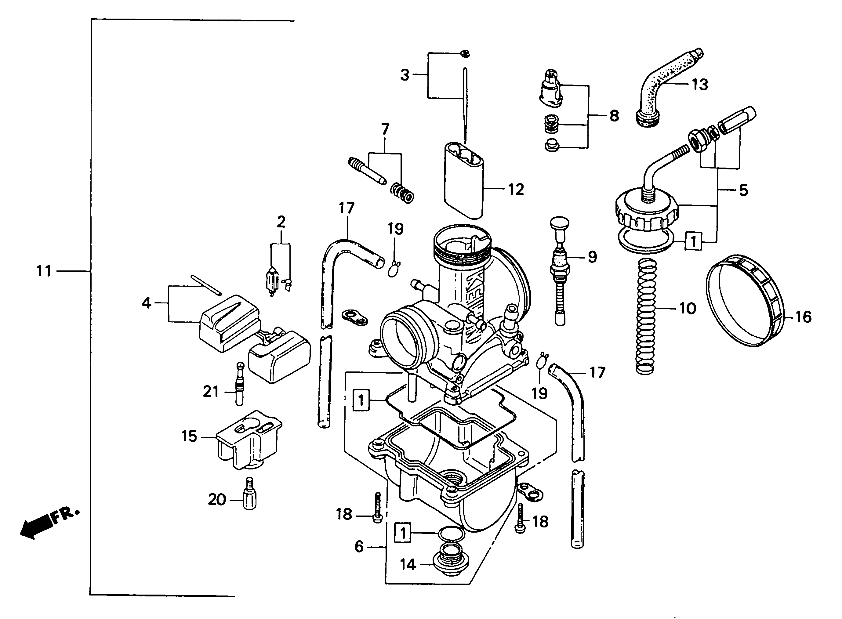 1992 Honda RS125R - E10 Carburetor Image