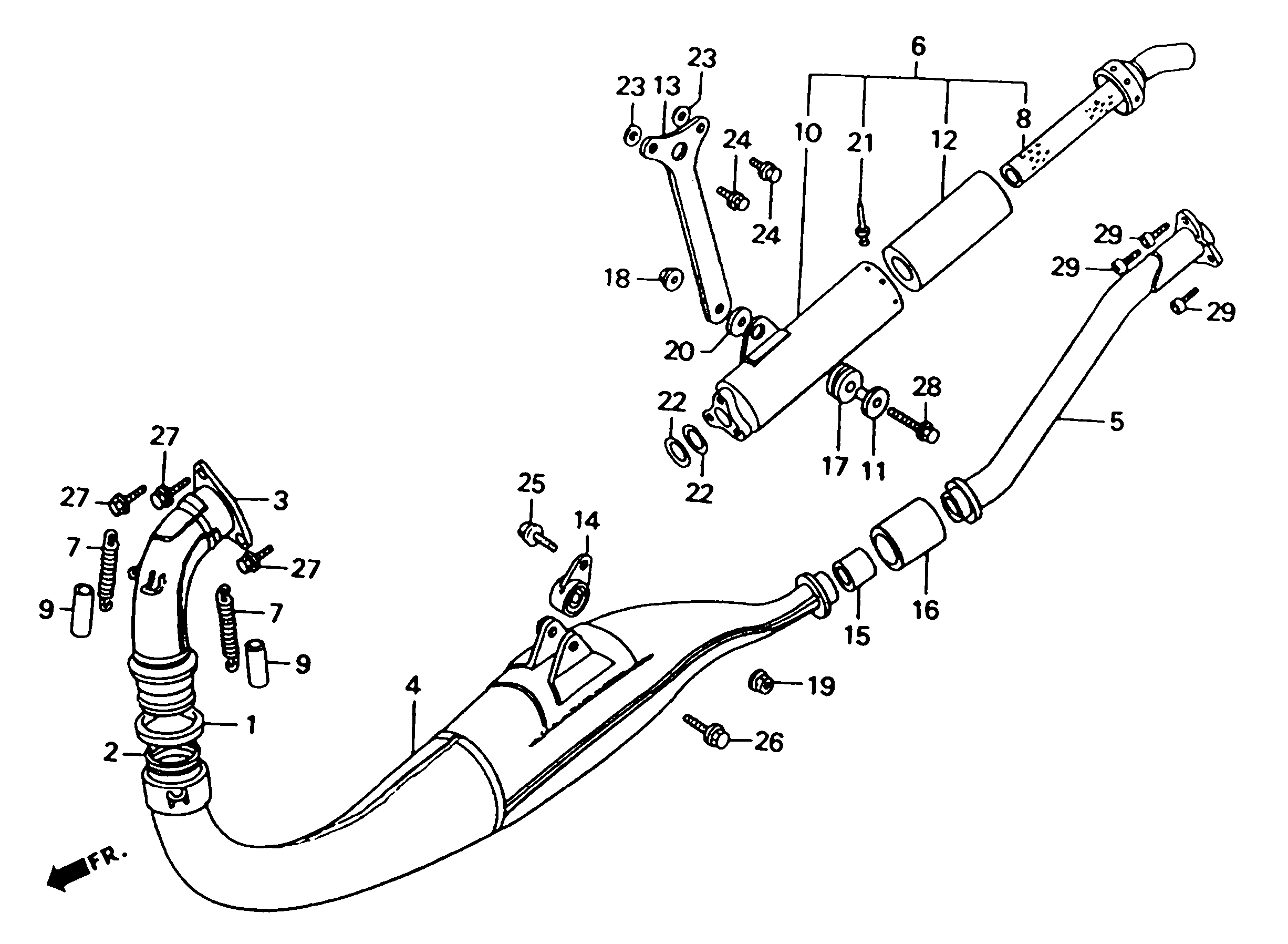 1992 Honda RS125R - F7 Expansion Chamber Image