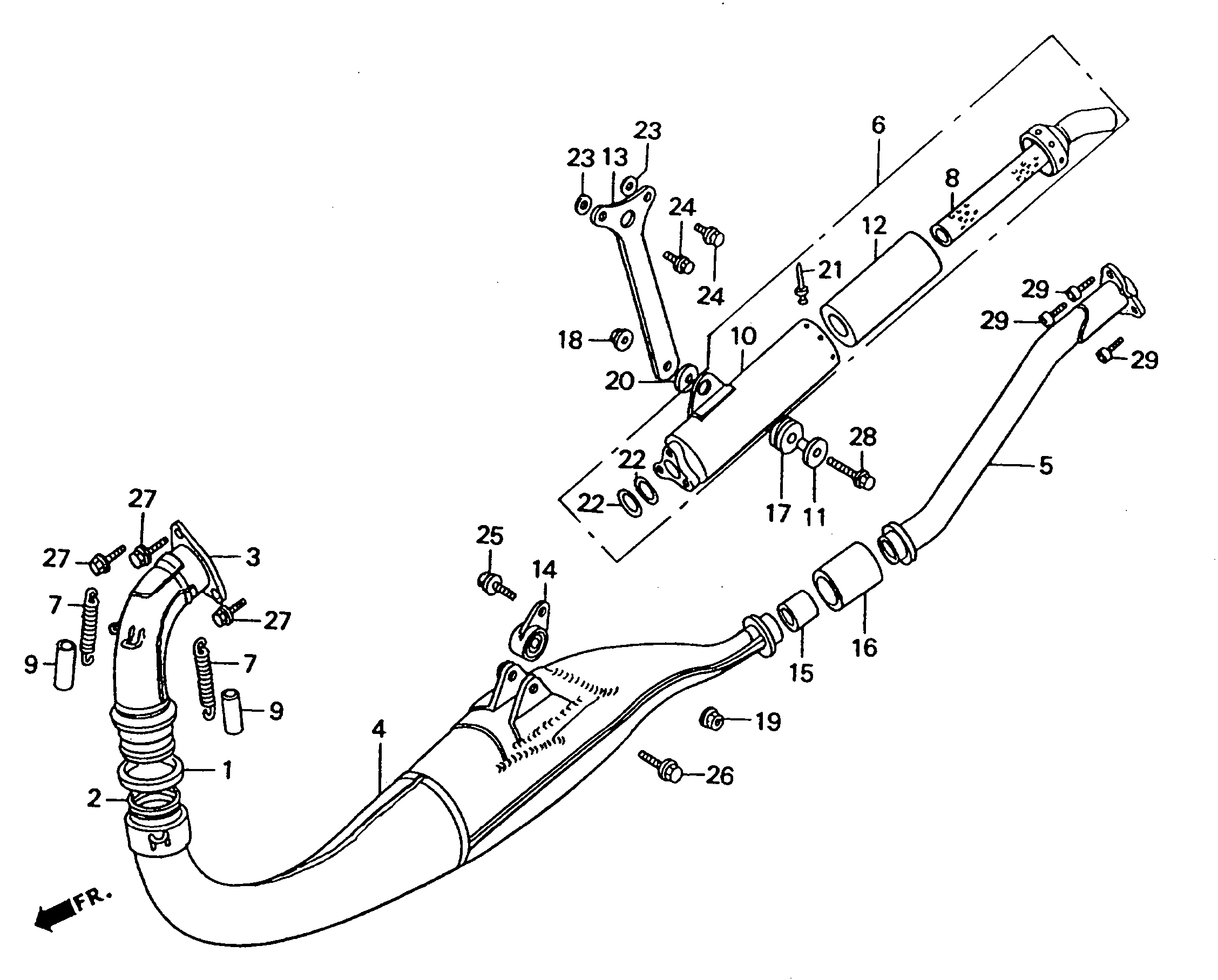 1994 Honda RS125R - F7 Expansion Chamber Image