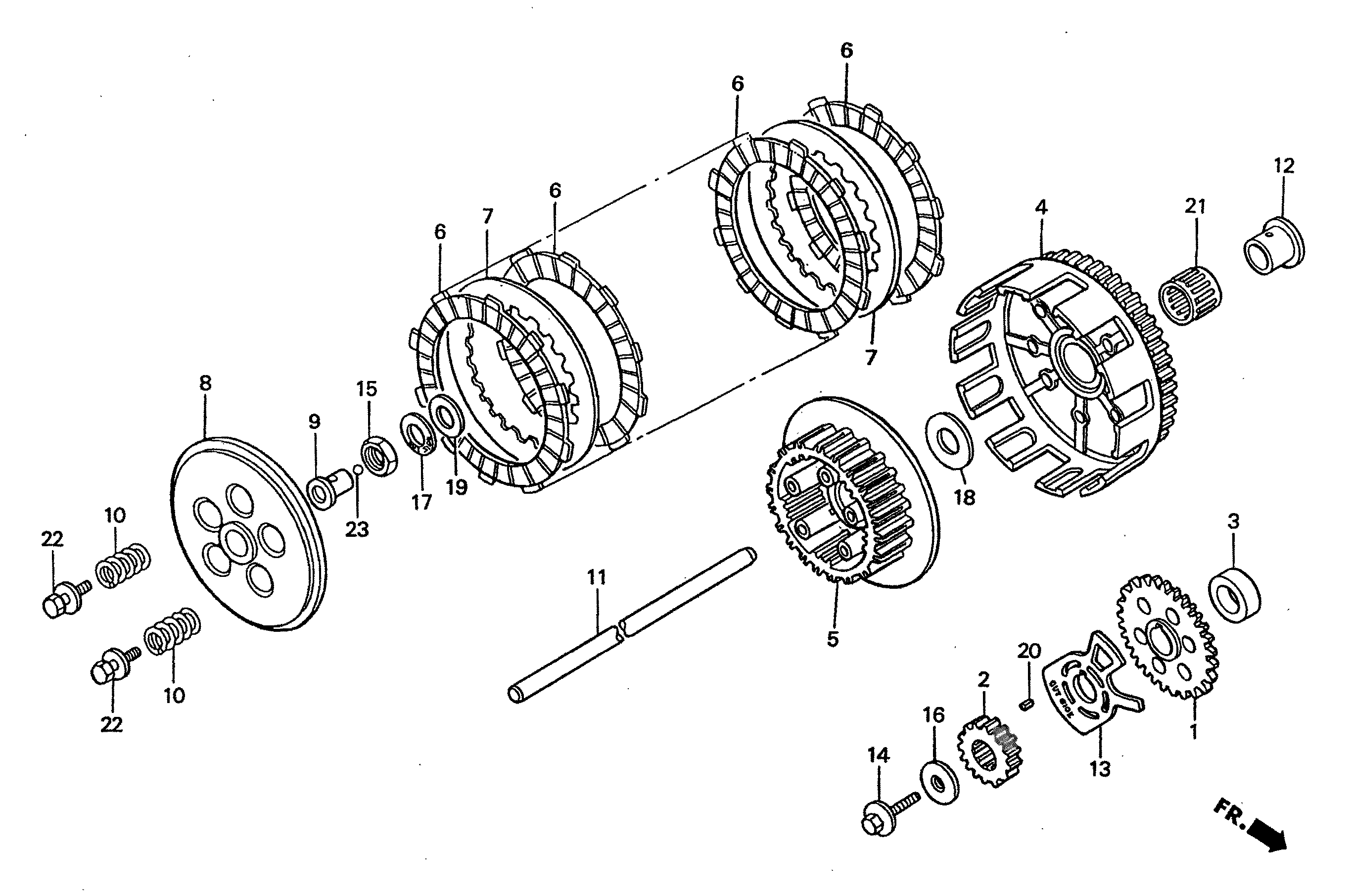 1995 Honda RS125R - E3 Clutch / Primary Drive Gear Image