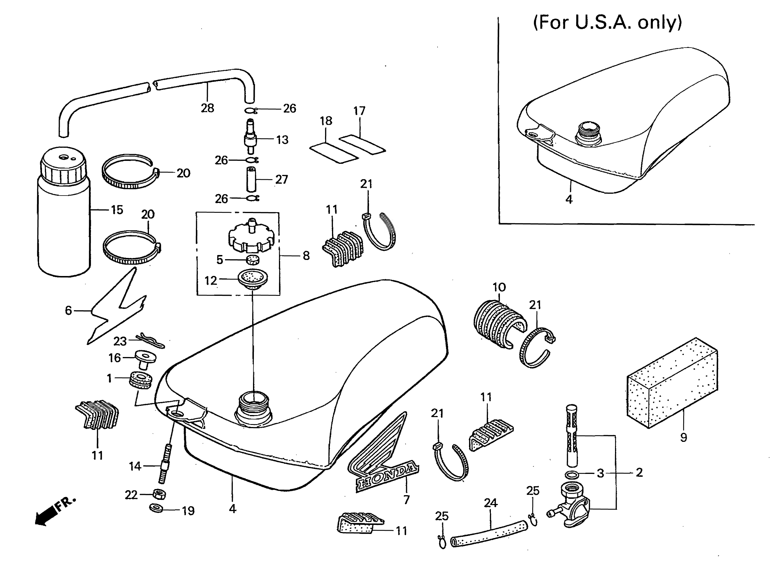 1995 Honda RS125R - F9 Fuel Tank Image