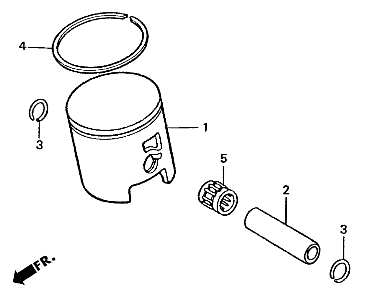 1995-2004 Honda RS125R - Piston Kit Image