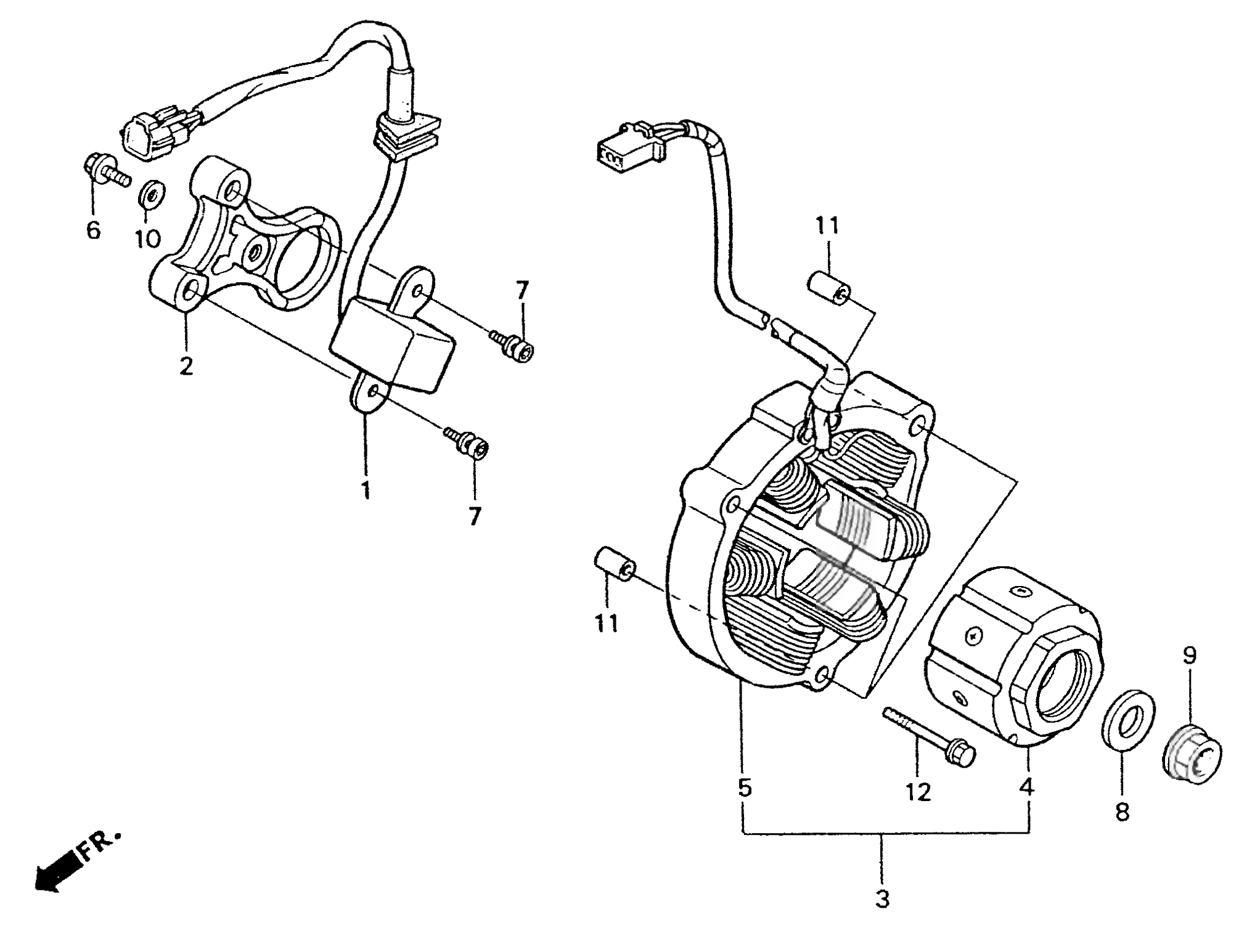 1996 Honda RS125R - E4 A.C. Generator / Pulse Generator Image