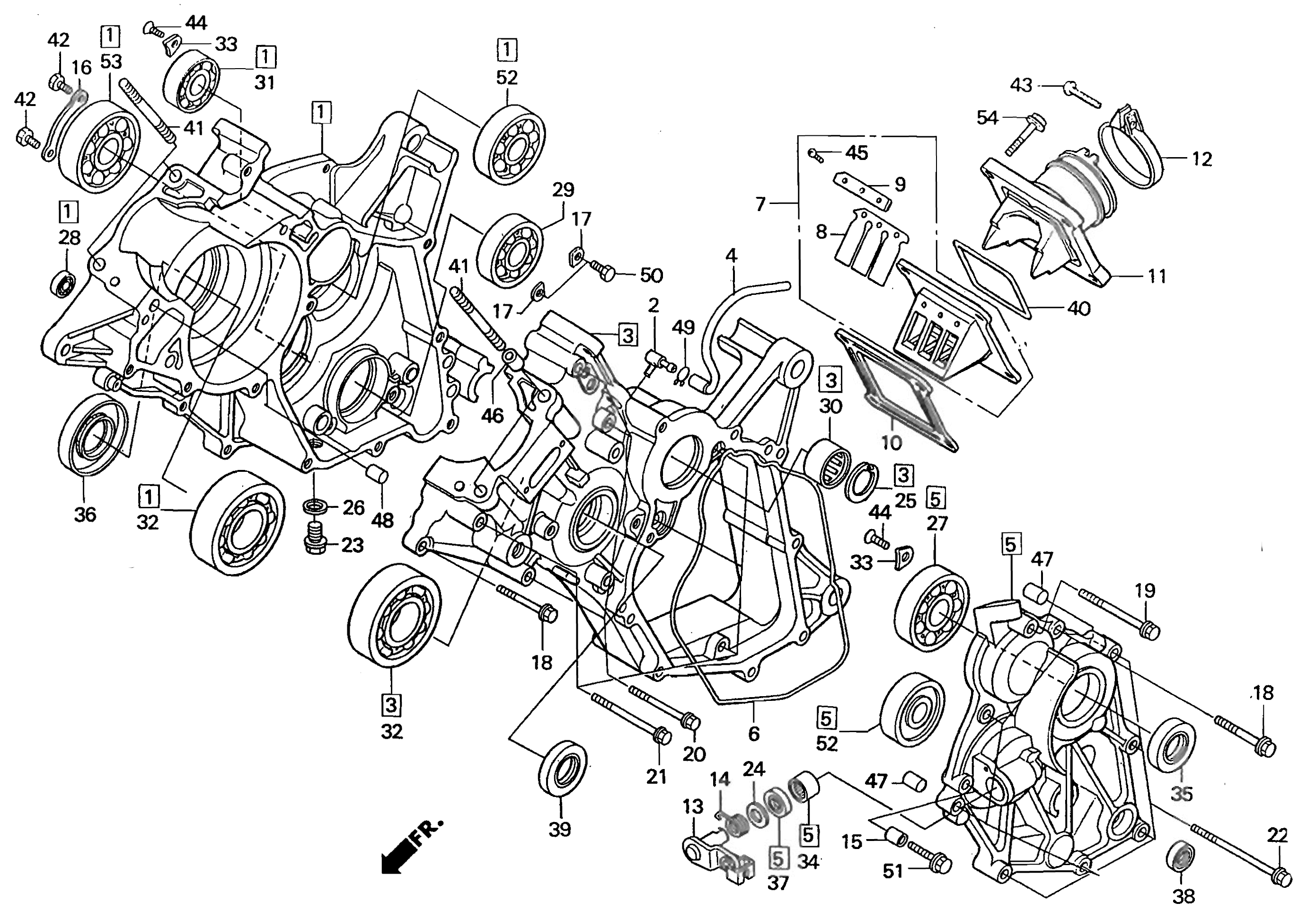 1997 Honda RS125R - E6 Crankcase Image