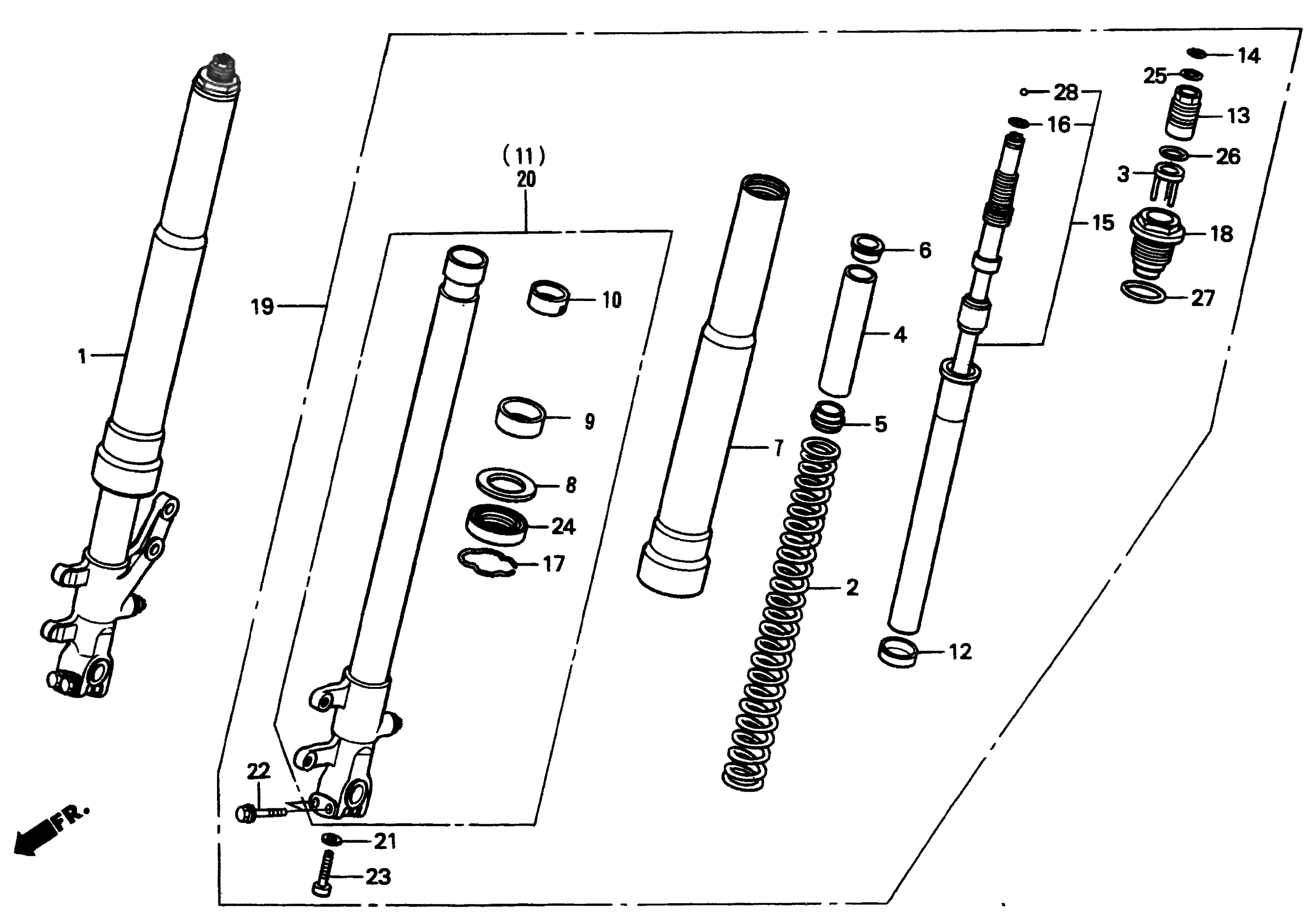 1997 Honda RS125R - F5 Front Fork Image