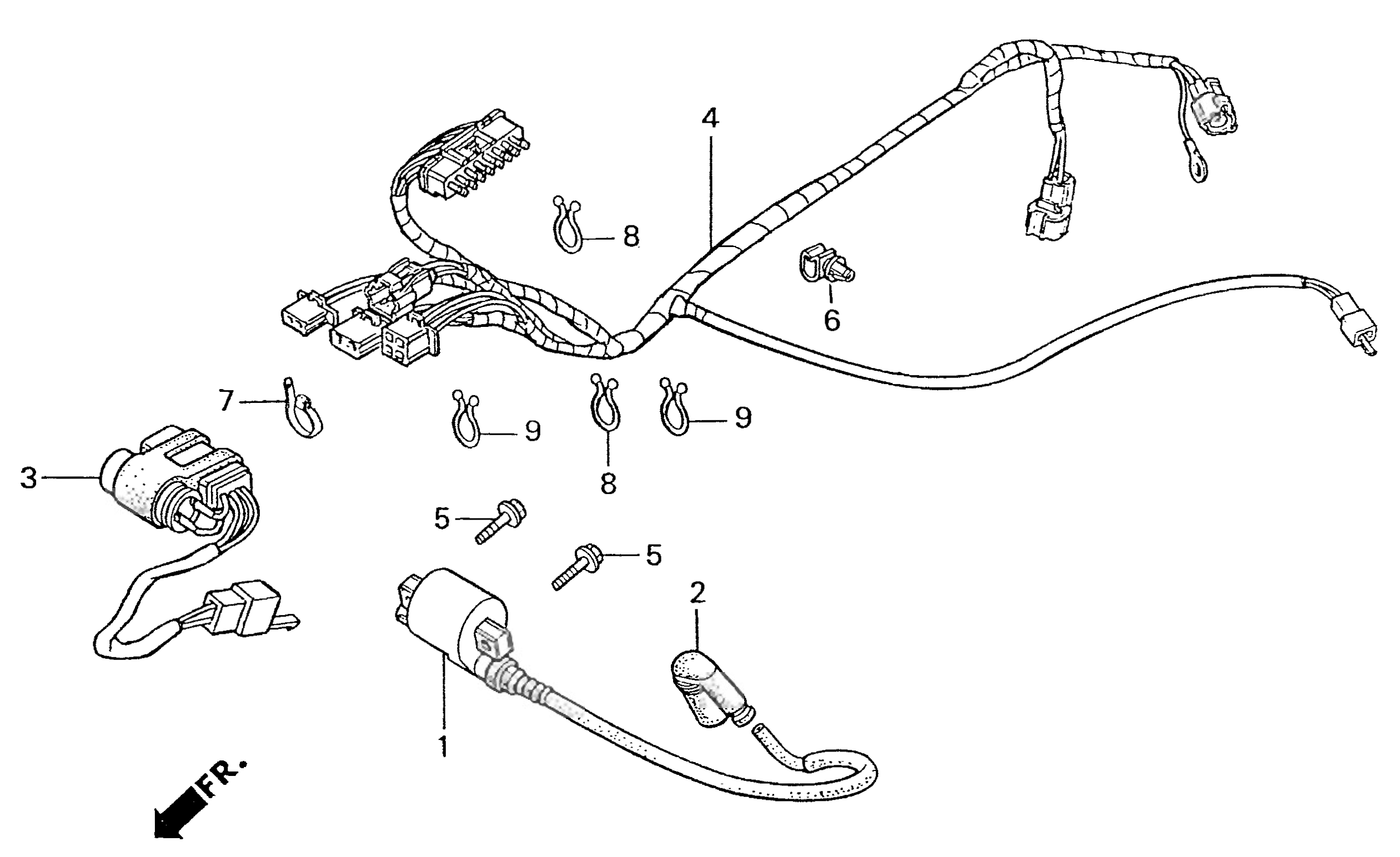 1997 Honda RS125R - F14 Ignition Coil / Wire Harness Image