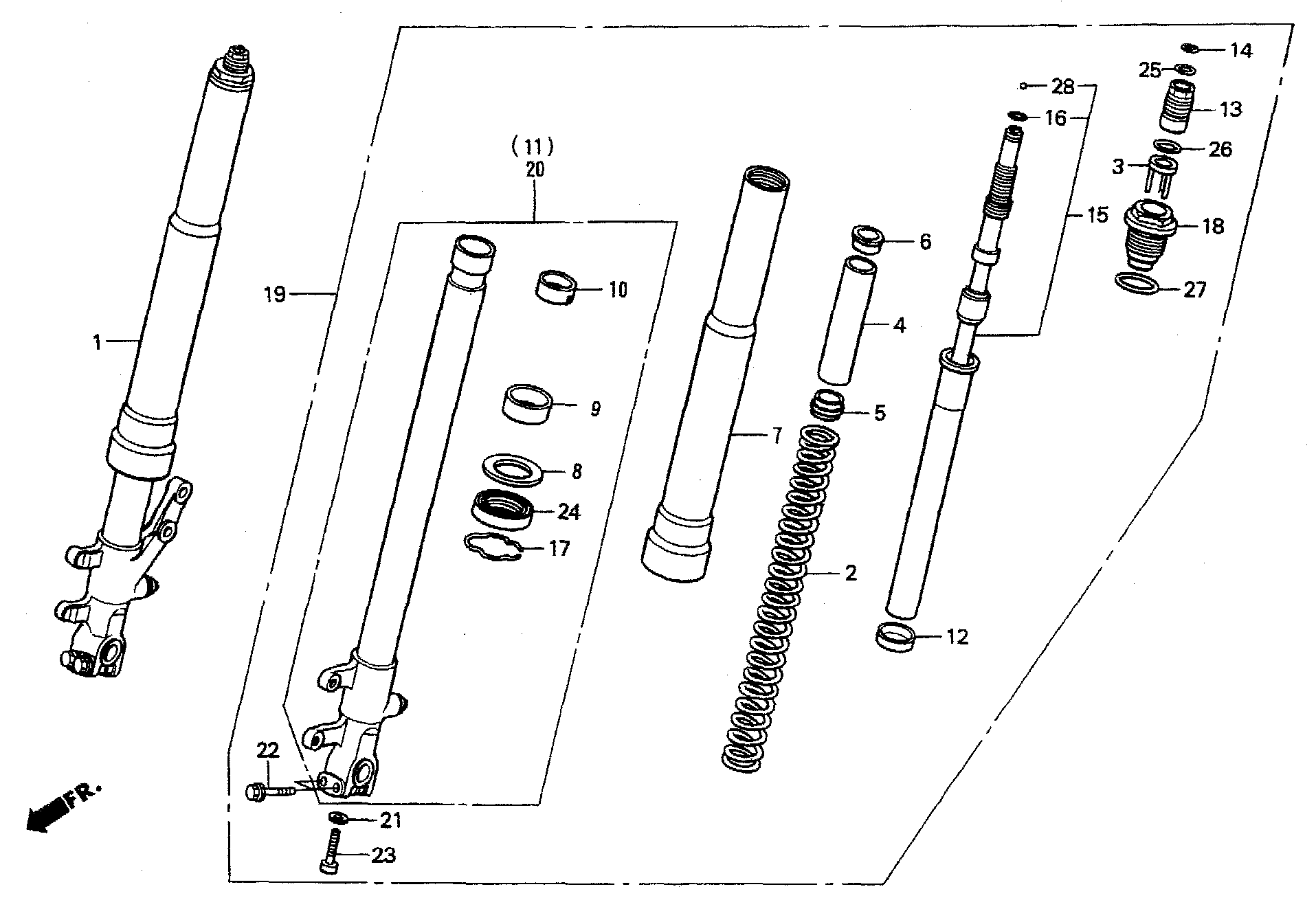 1998 Honda RS125R - F5 Front Fork Image