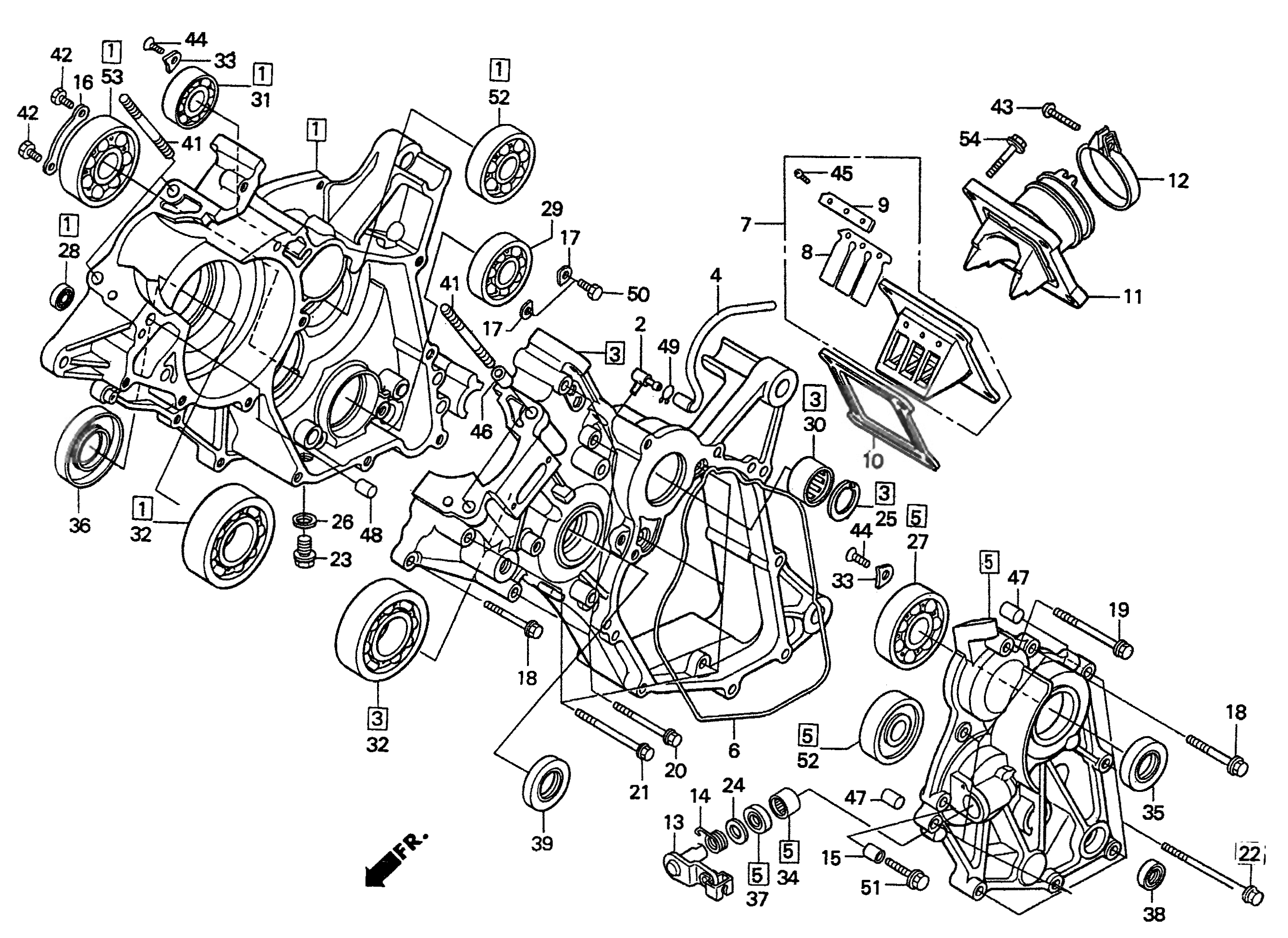 1999 Honda RS125R - E6 Crankcase Image