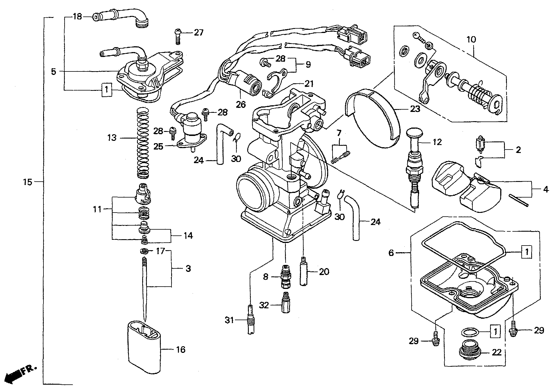 2000 Honda RS125R - E10 Carburetor Image