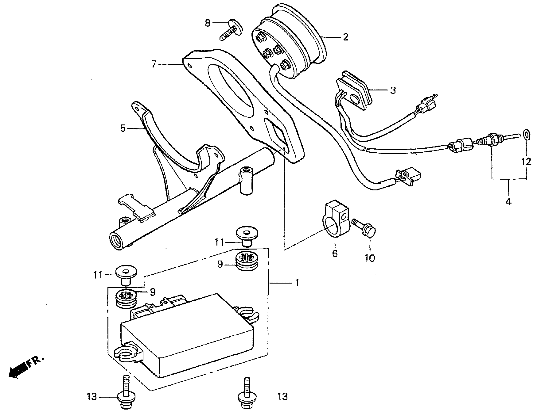 2000 Honda RS125R - F1 Meter / Meter Panel Image