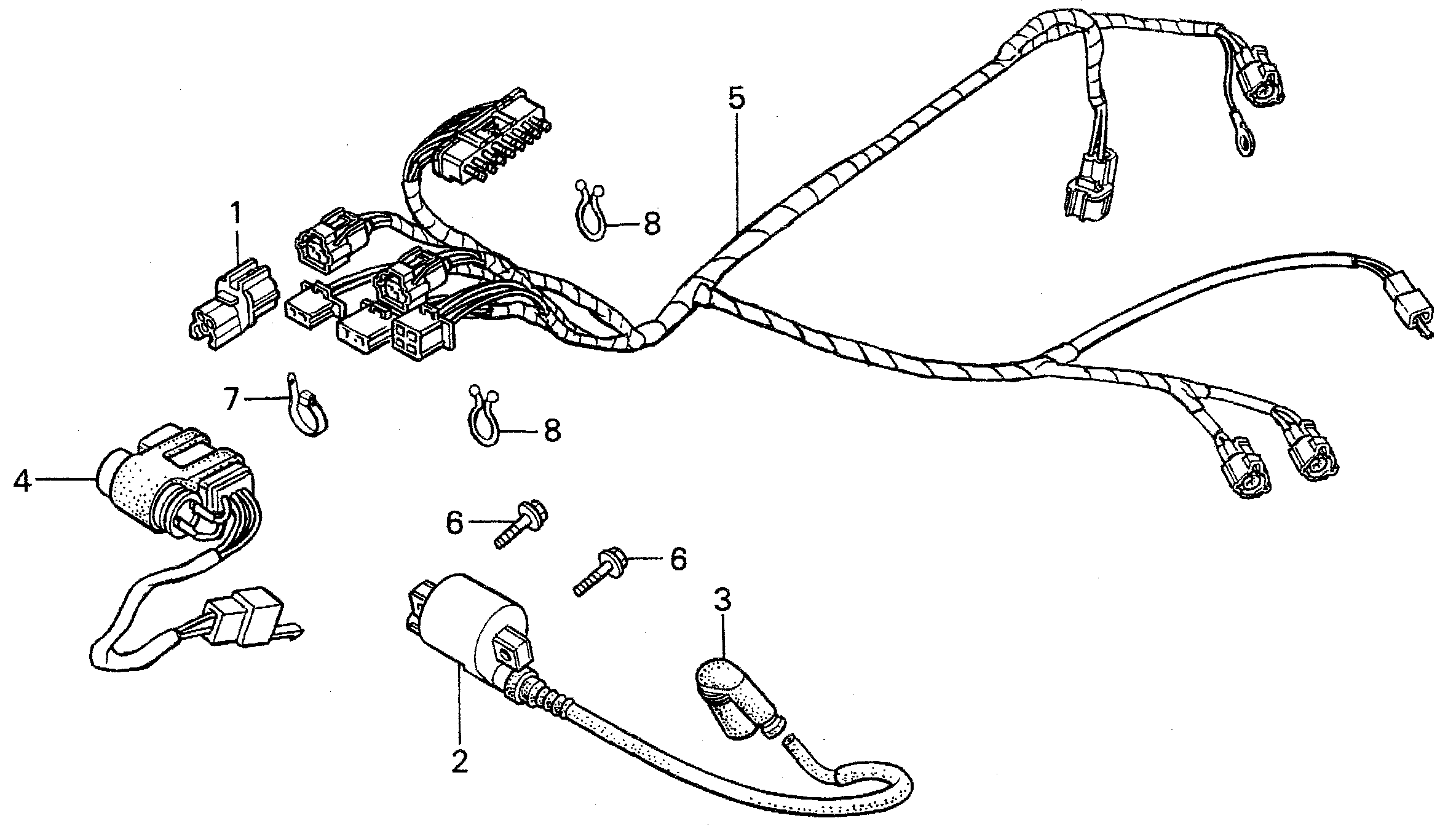 2001 Honda RS125R - F14 Ignition Coil / Wire Harness Image