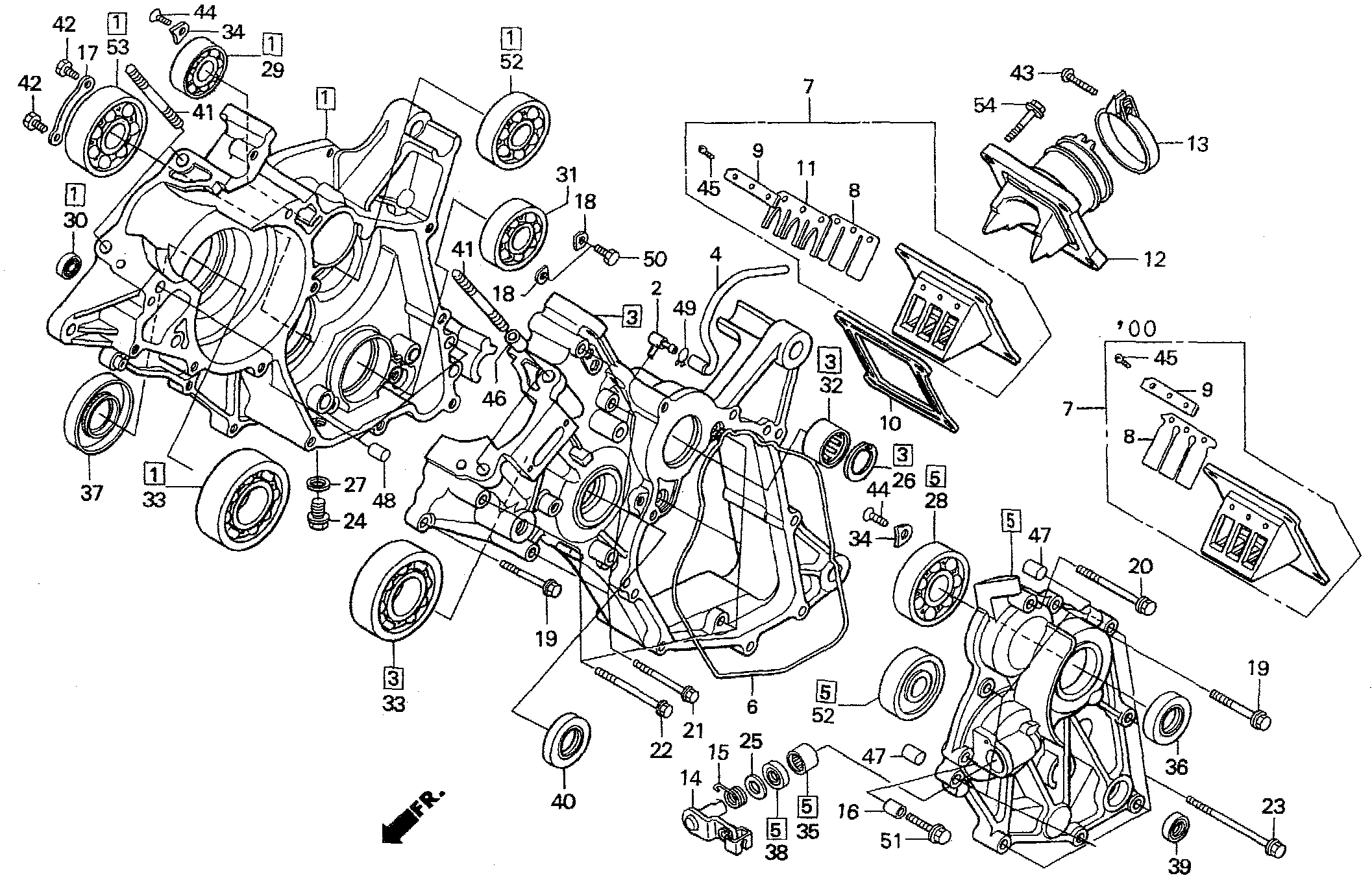 2002 Honda RS125R - E6 Crankcase Image