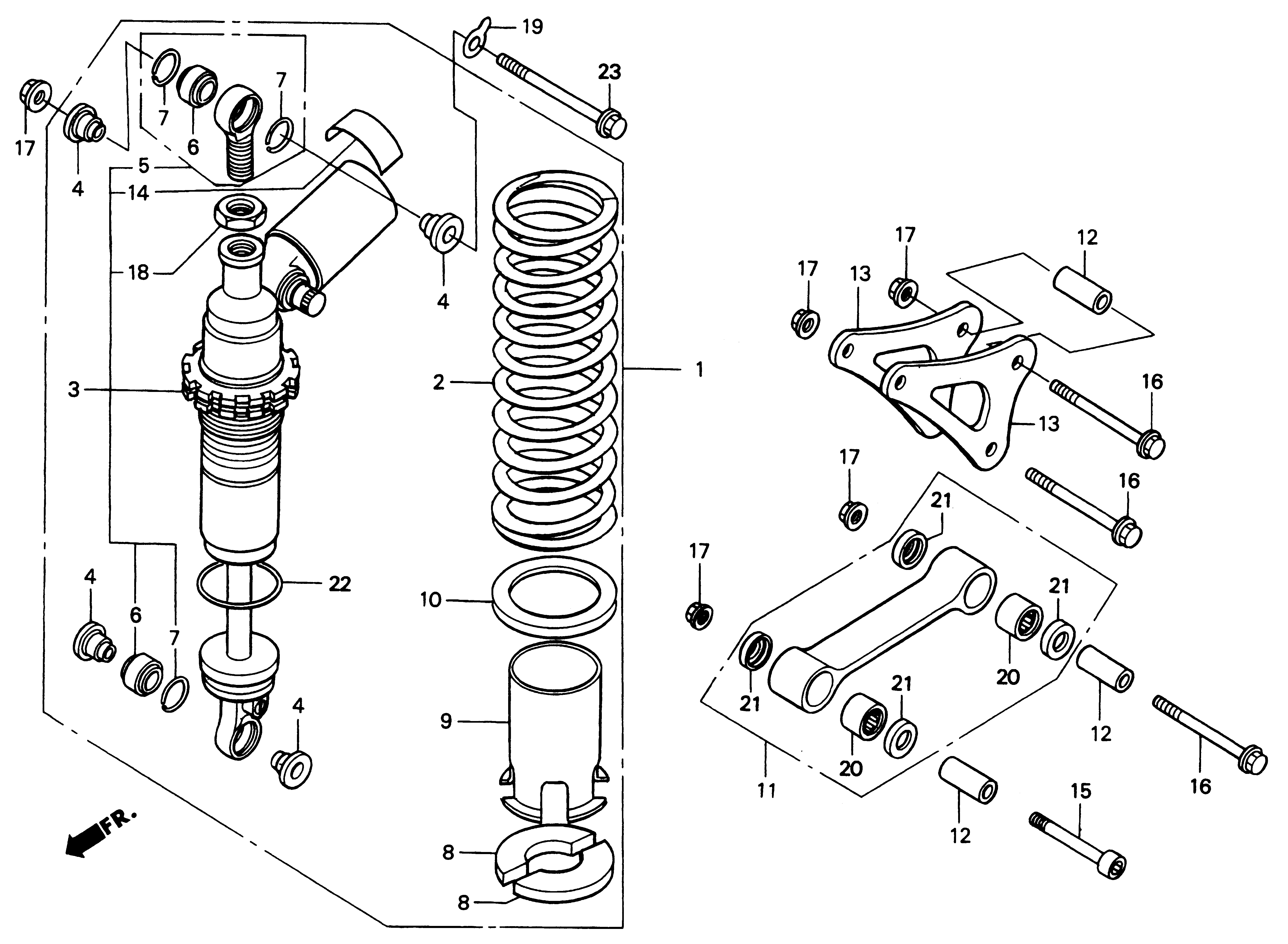 2002 Honda RS125R - F13 Rear Shock Absorber / Shock Link Image