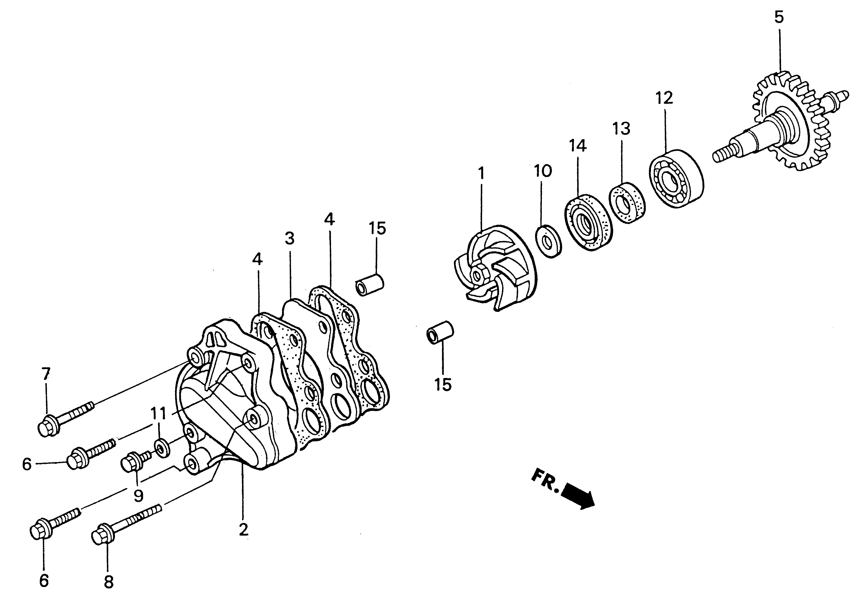 2004 Honda RS125R - E5 Water Pump Image