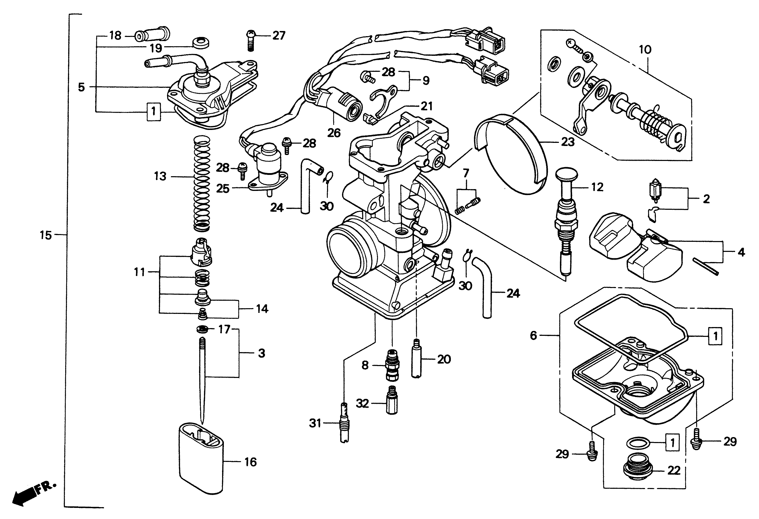 2004 Honda RS125R - E10 Carburetor Image