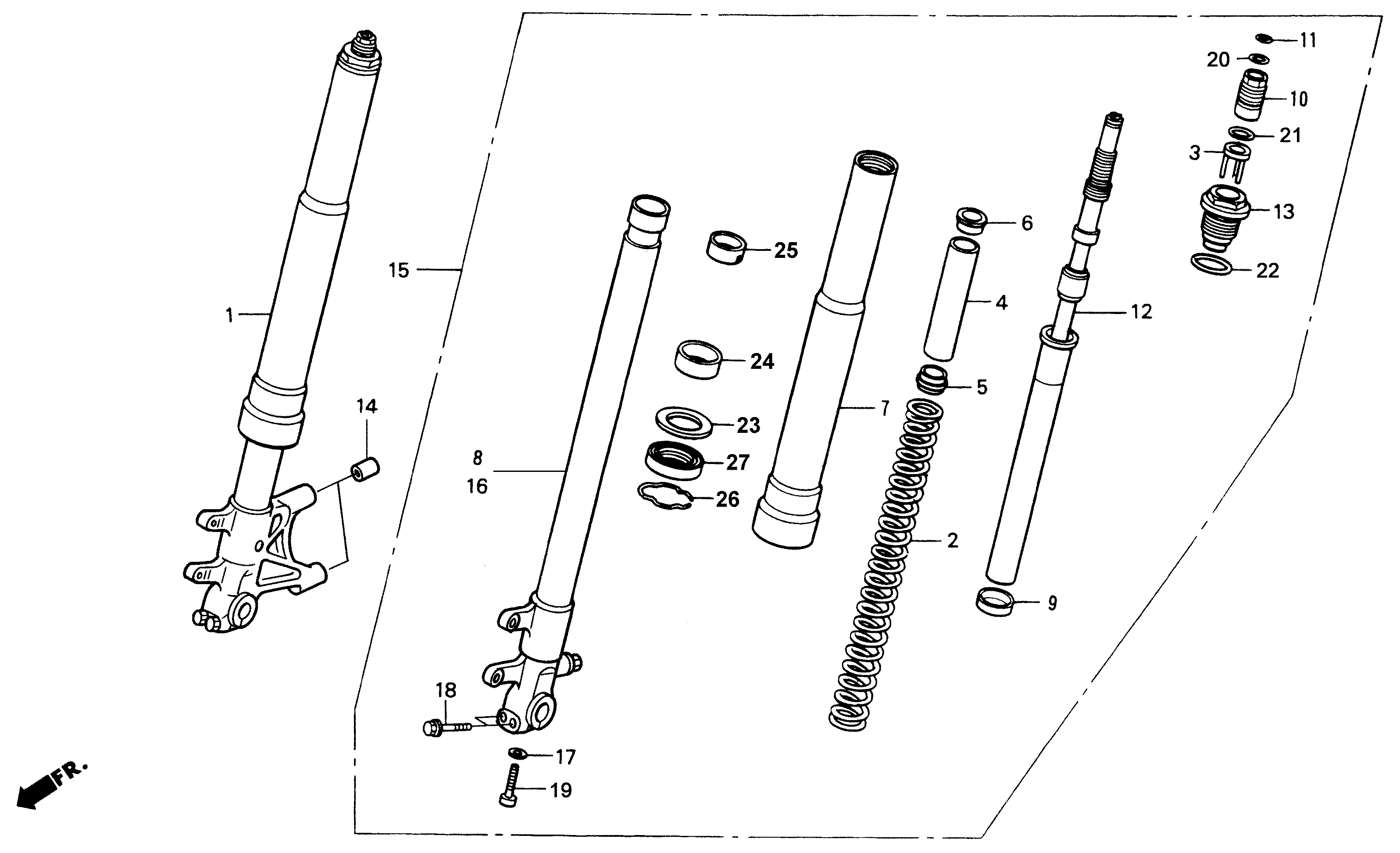 2004 Honda RS125R - F5 Front Fork Image