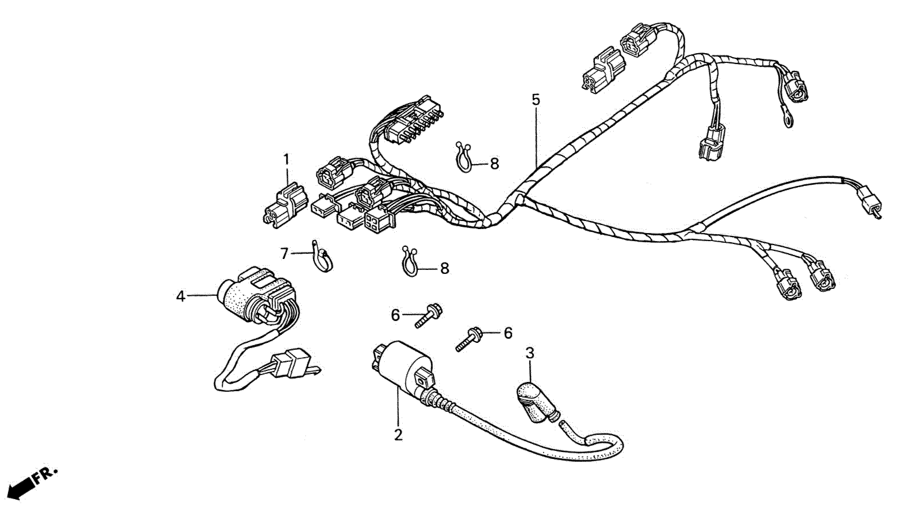 2004 Honda RS125R - F14 Ignition Coil / Wire Harness Image