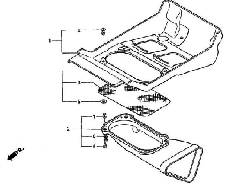 Carburetor Box Parts for a 1995 Honda RS250 Technical Sports One, LLC