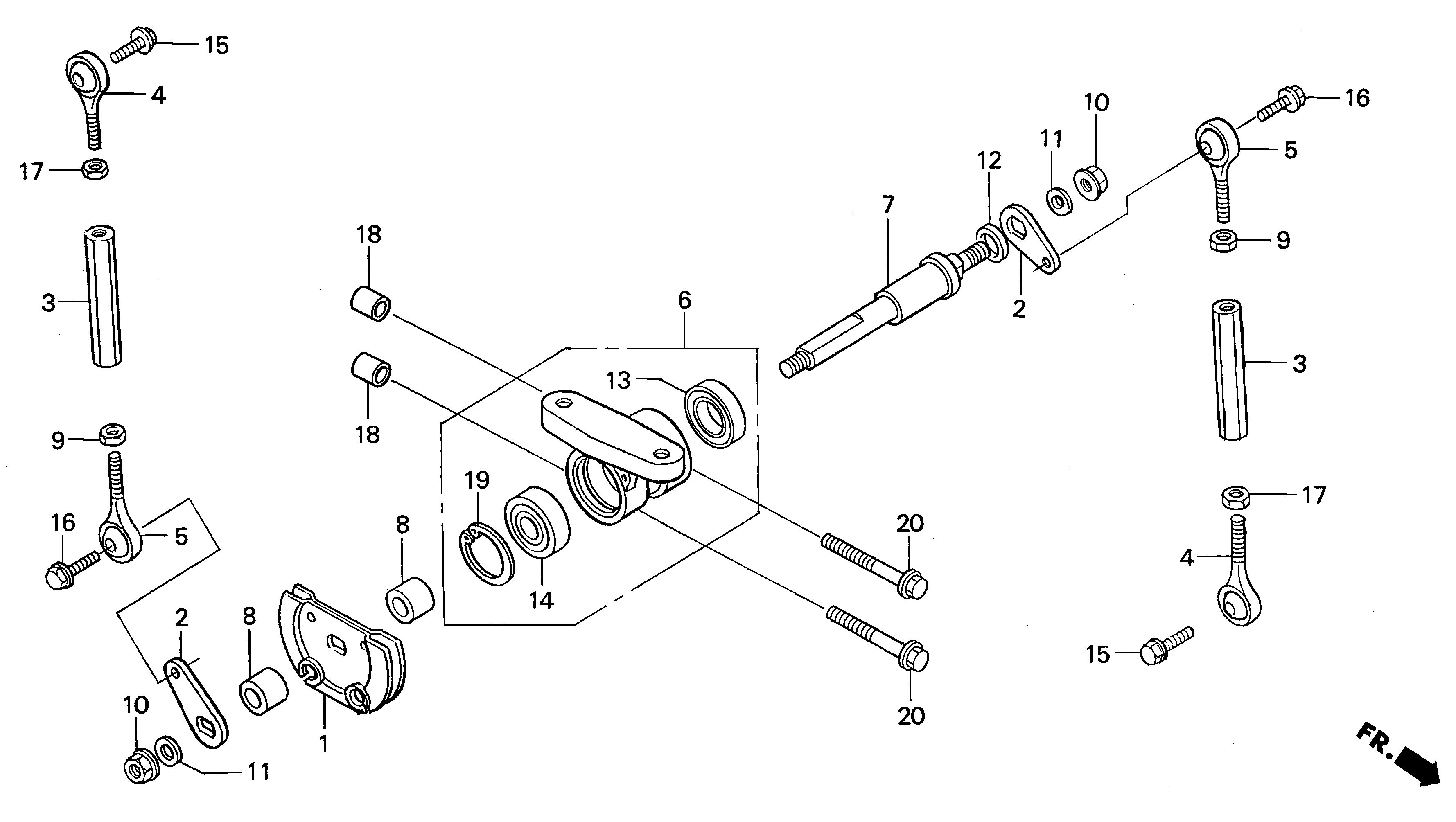 RC Valve Pulley / Adjusting Rods Parts for a 1996 Honda RS250 Technical Sports One, LLC