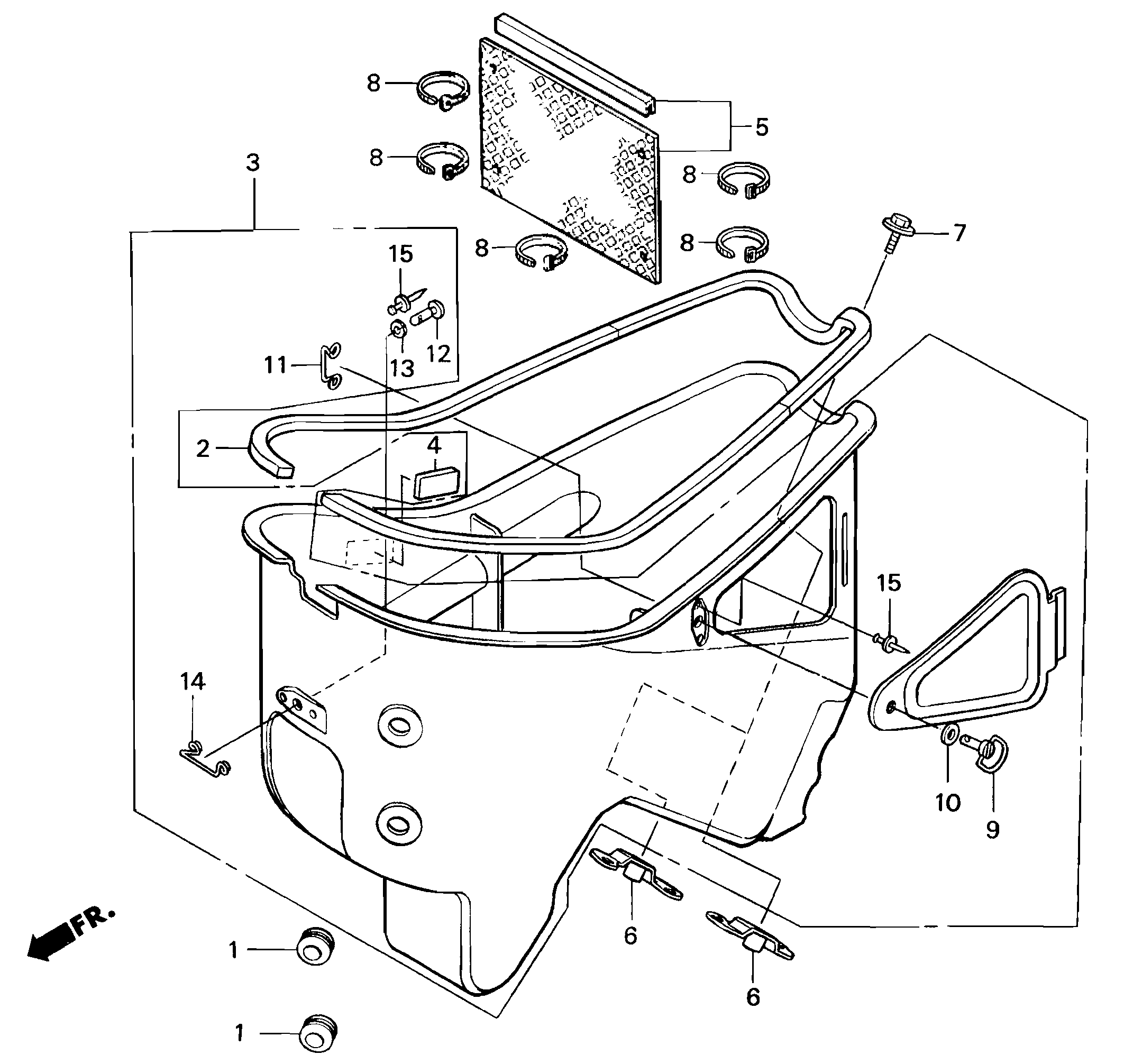 Carburetor Box Parts for a 1997 Honda RS250 Technical Sports One, LLC