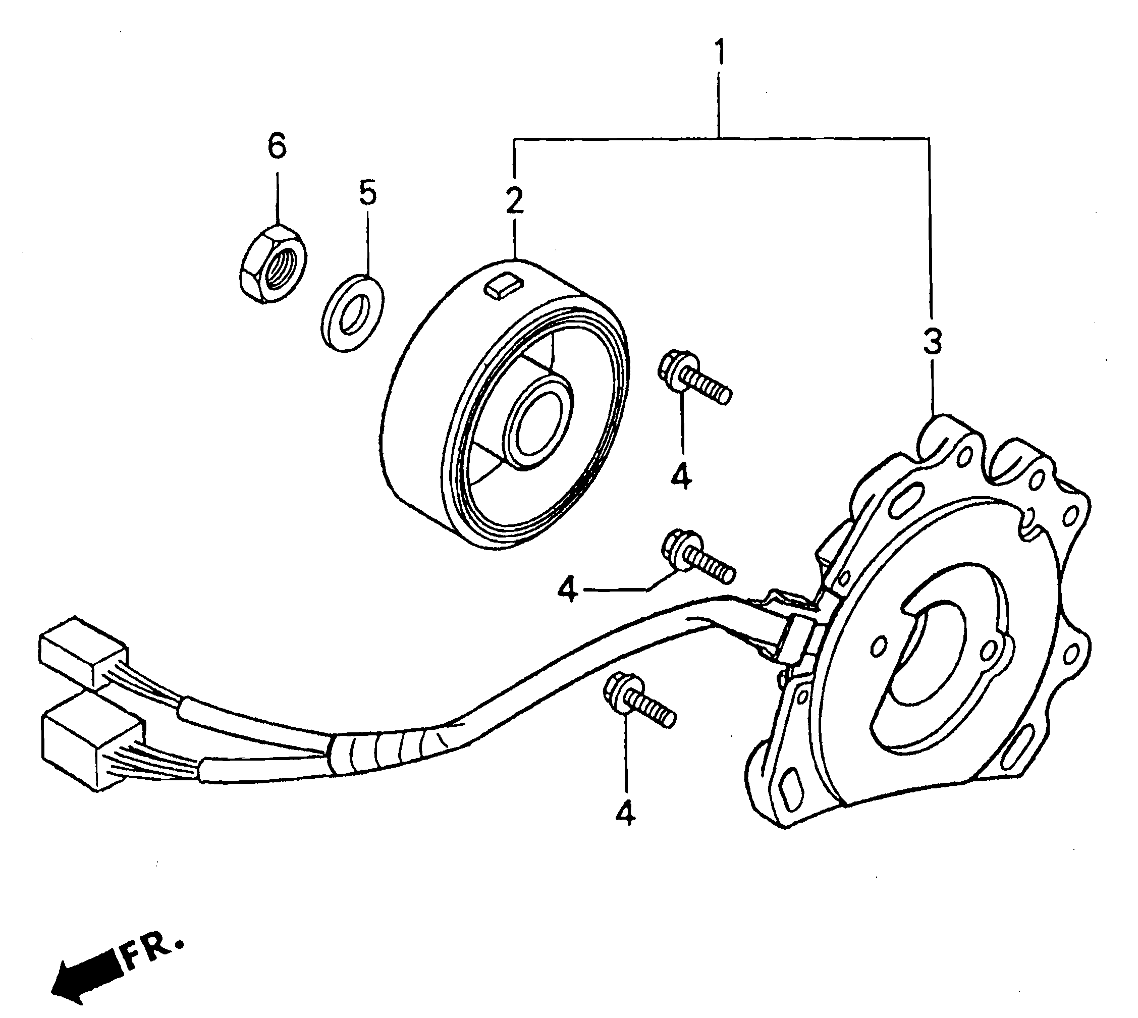 A.C Generator / Stator / Rotor Parts for a 1998 Honda RS250 Technical Sports One, LLC