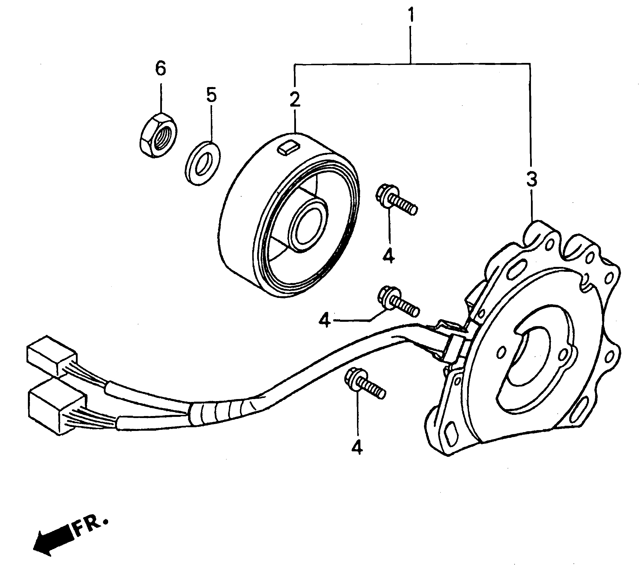 A.C Generator / Stator / Rotor Parts for a 1999 Honda RS250 Technical Sports One, LLC