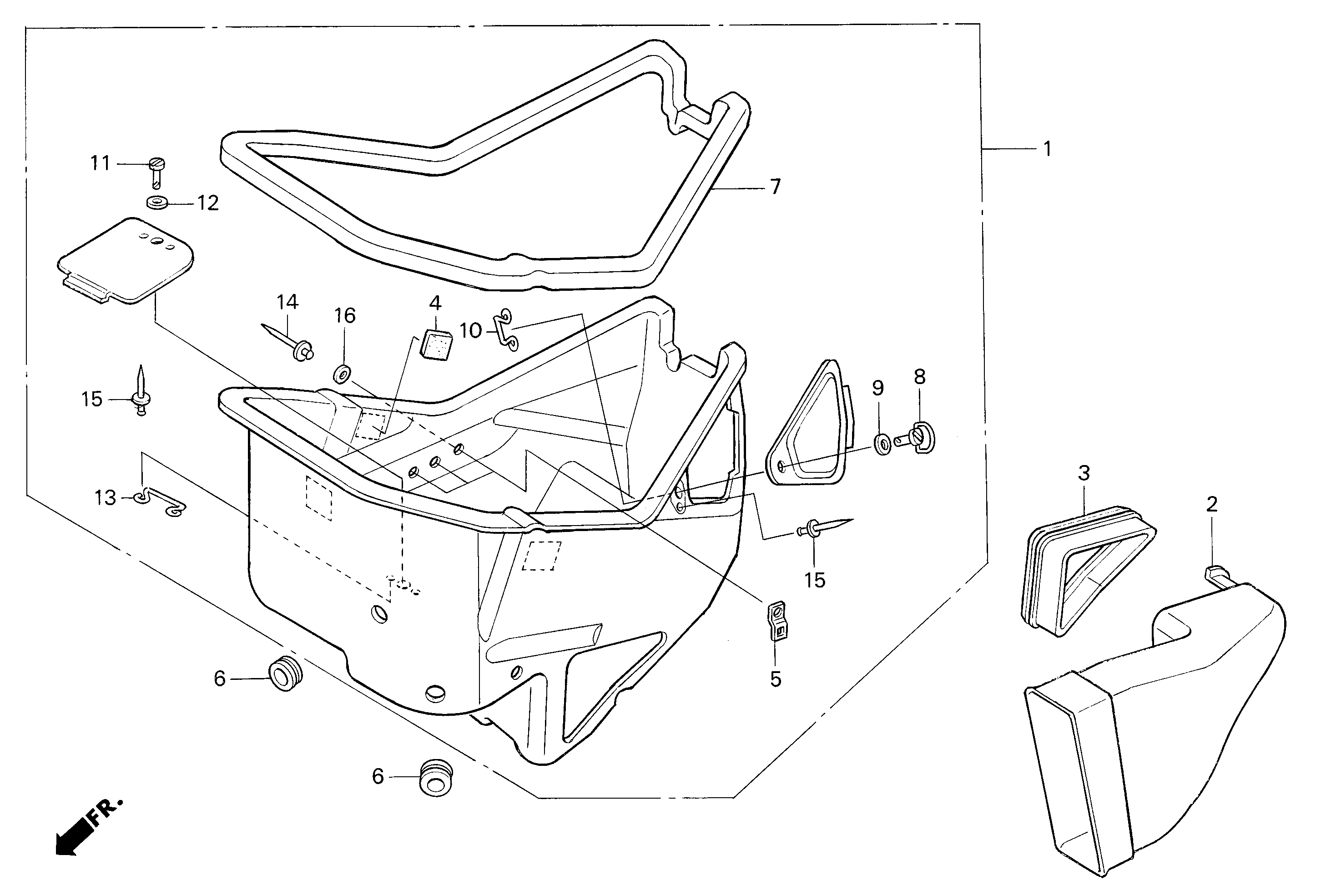 Carburetor Box Parts for a 2001 Honda RS250 Technical Sports One, LLC