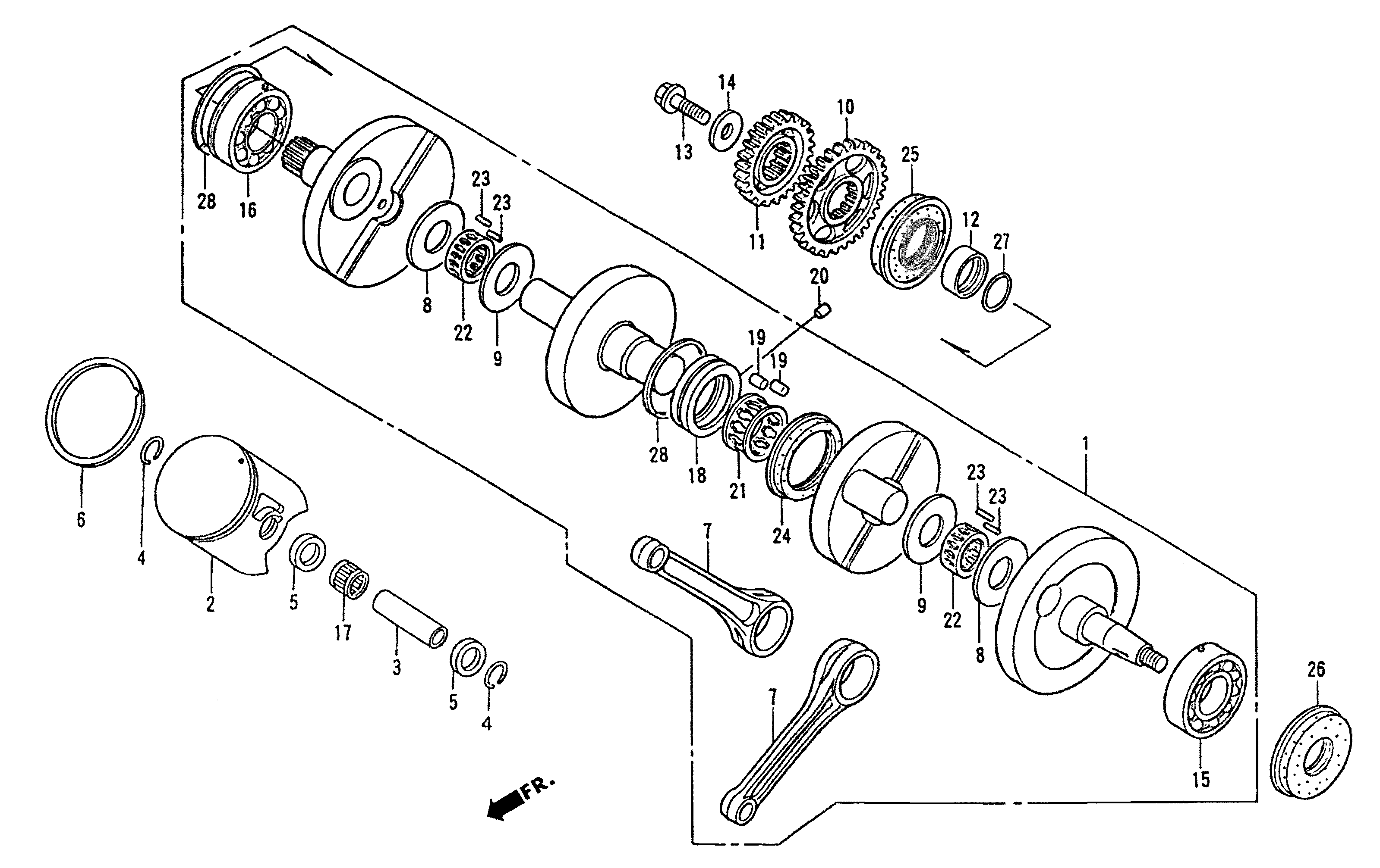 Technical Sports One, LLC 1997 Honda NSR500v Crankshaft / Piston Image