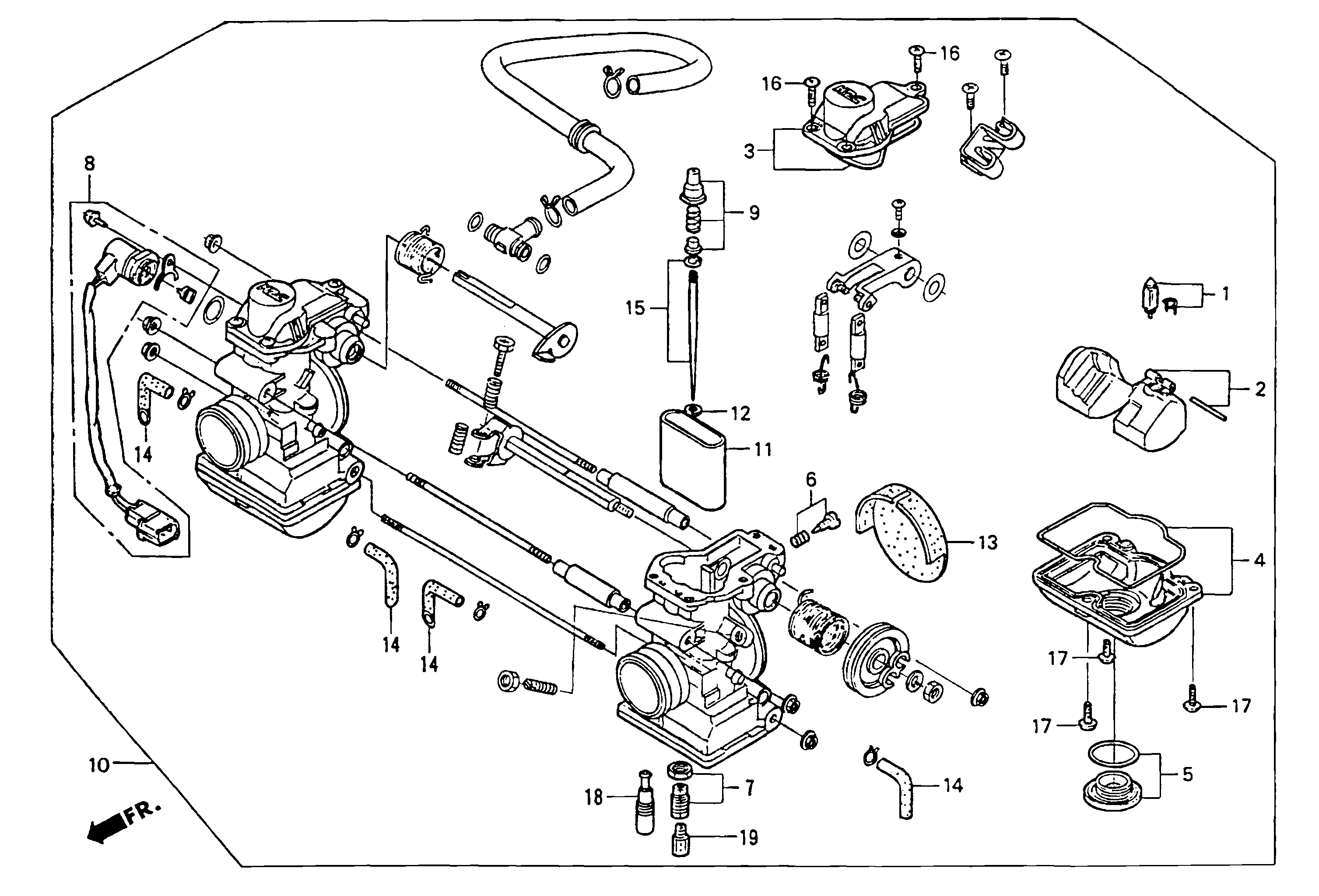 Technical Sports One, LLC 1997 Honda NSR500v Carburetor Image