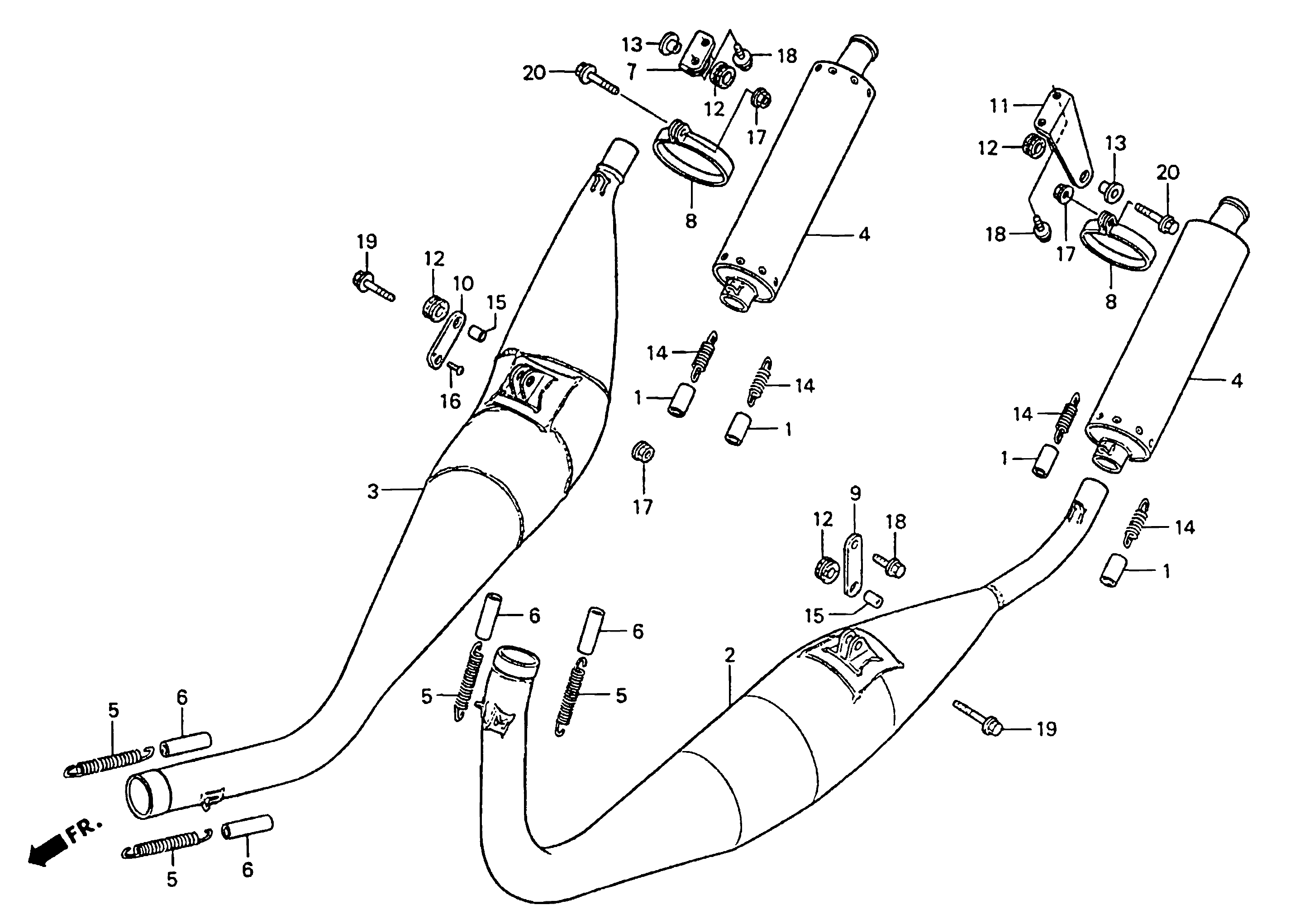 Technical Sports One, LLC 1997 Honda NSR500v F10 Expansion Chamber / Silencer Image