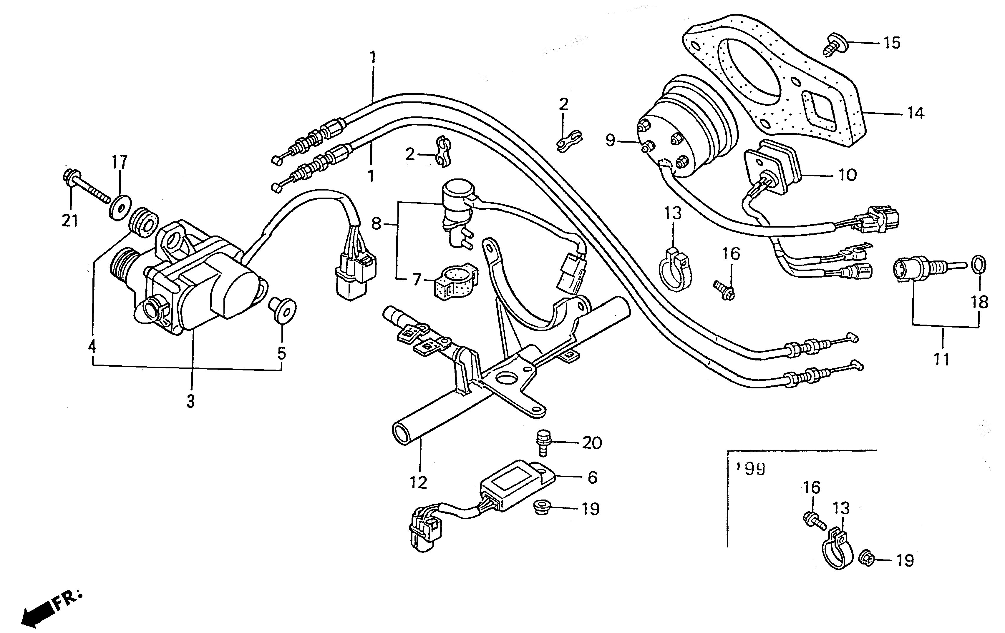 Technical Sports One, LLC 2001 Honda NSR500v Servo Motor / Meter / Meter Panel Image