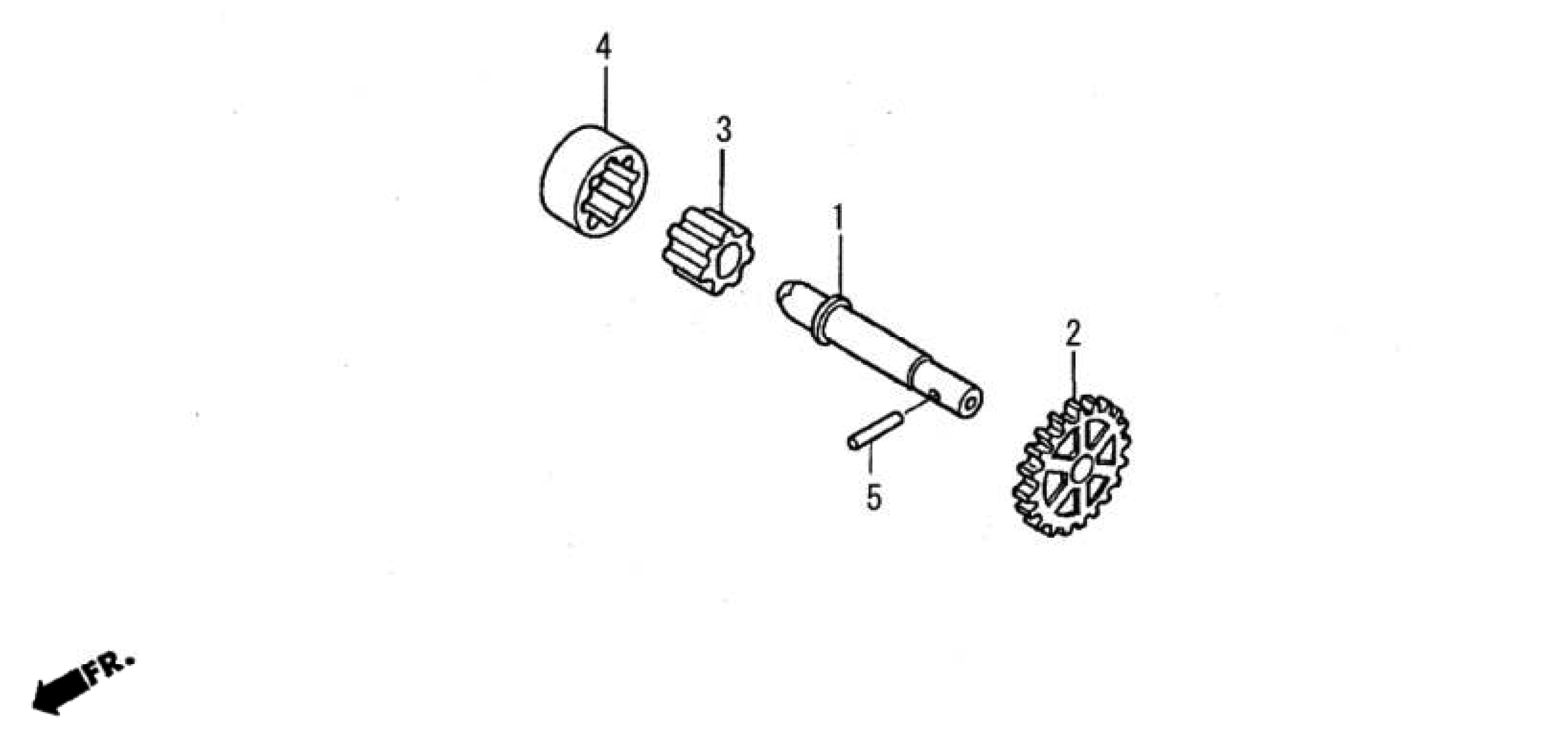 2009 Moriwaki MD250H Oil Pump Parts Manual Parts for Sale