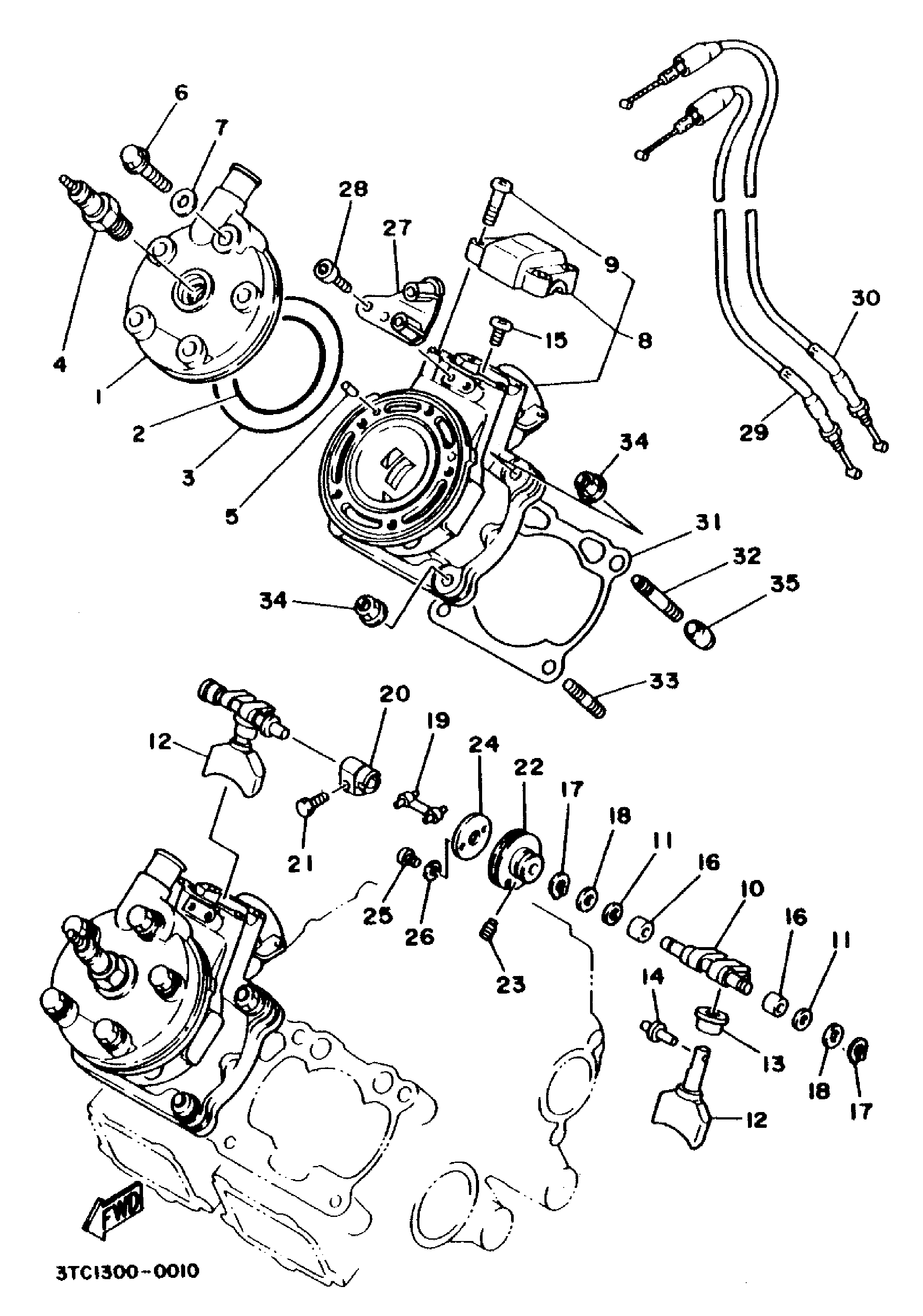 Technical Sports One, LLC 1990 Yamaha TZ250 (3TC1) Cylinder / Cylinder Head