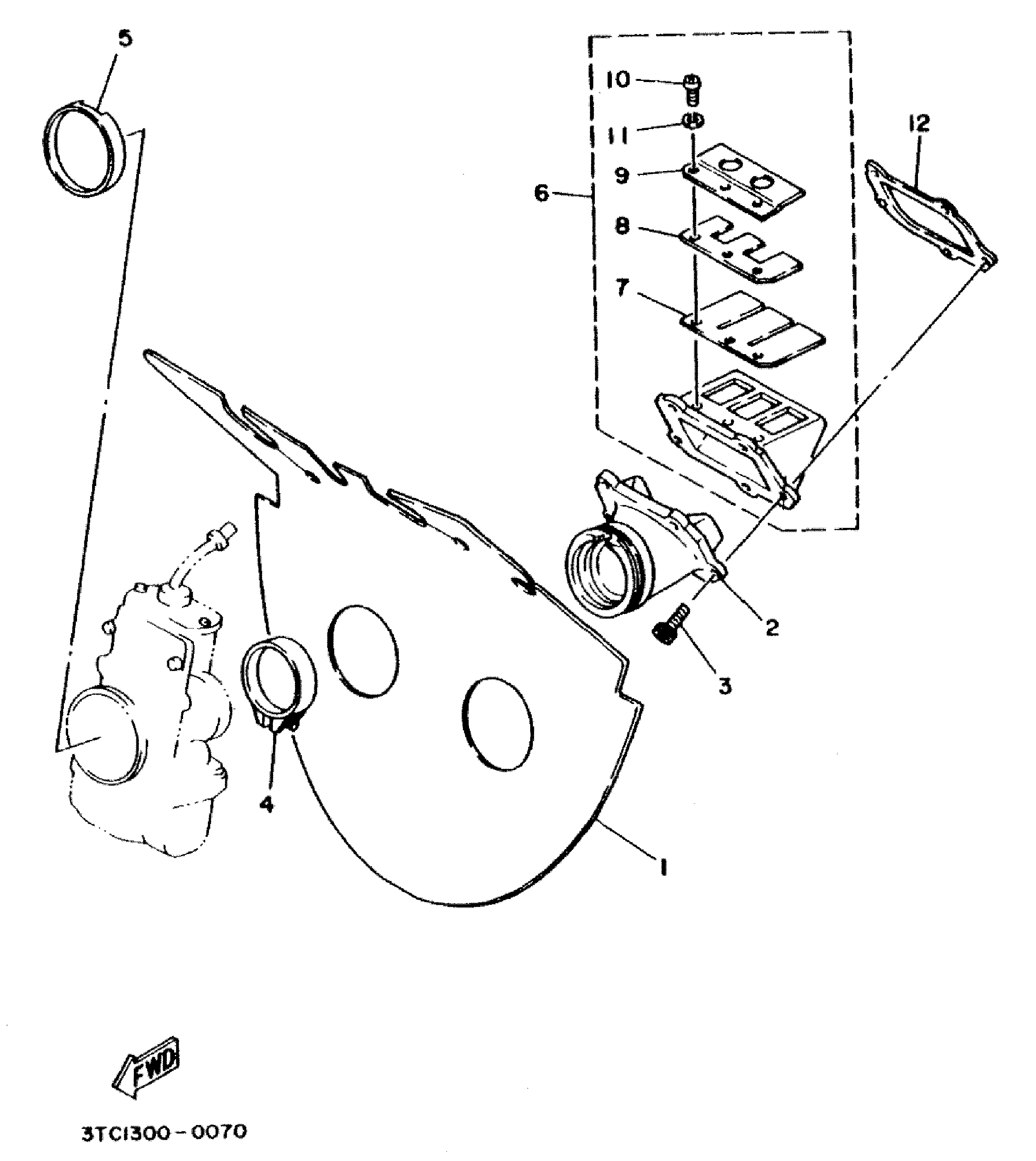 Technical Sports One, LLC 1990 Yamaha TZ250 Intake Manifold / Reed Valve