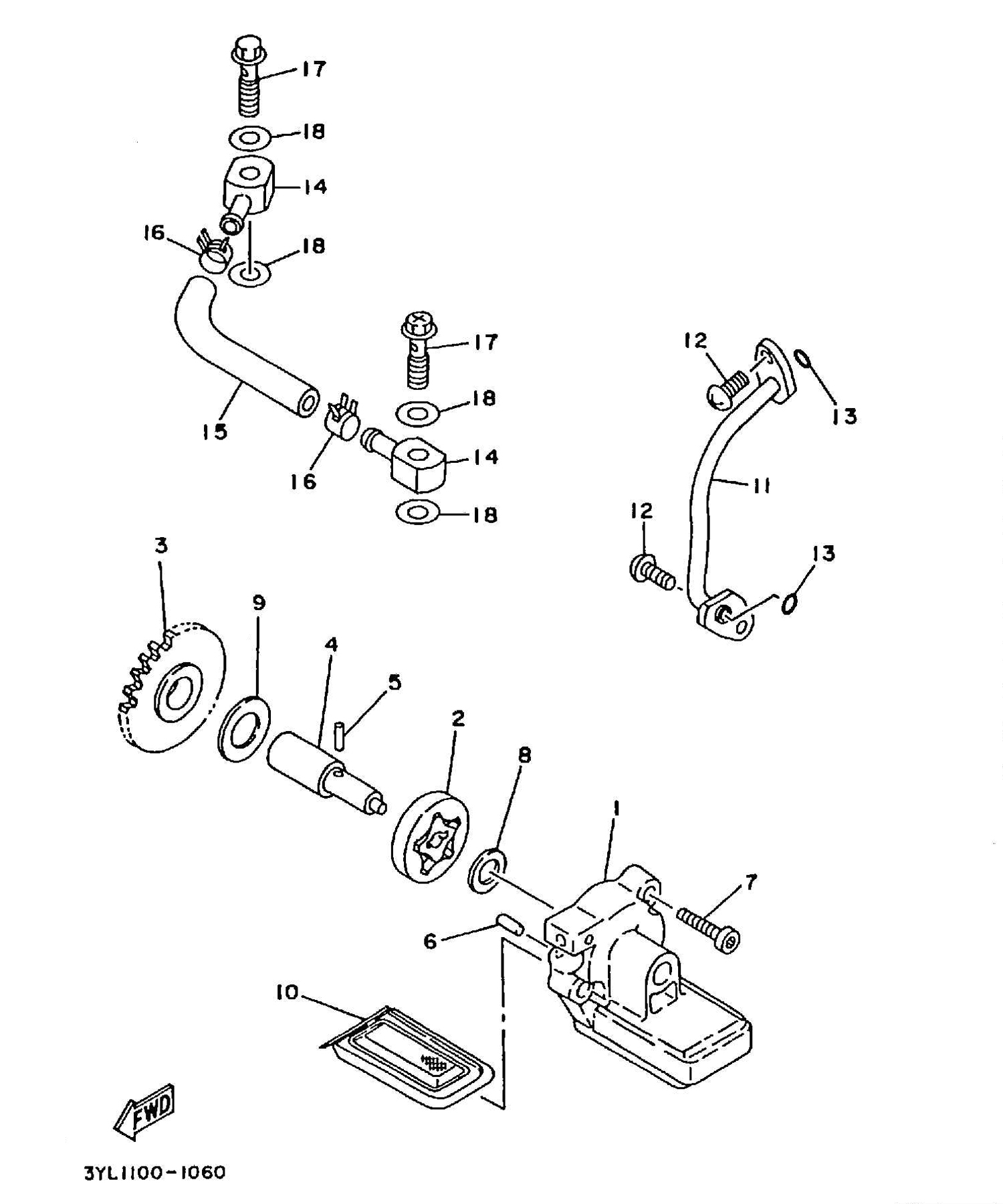 Technical Sports One, LLC 1991 Yamaha TZ250 (3YL1) Oil Pump and Oil Pump Parts