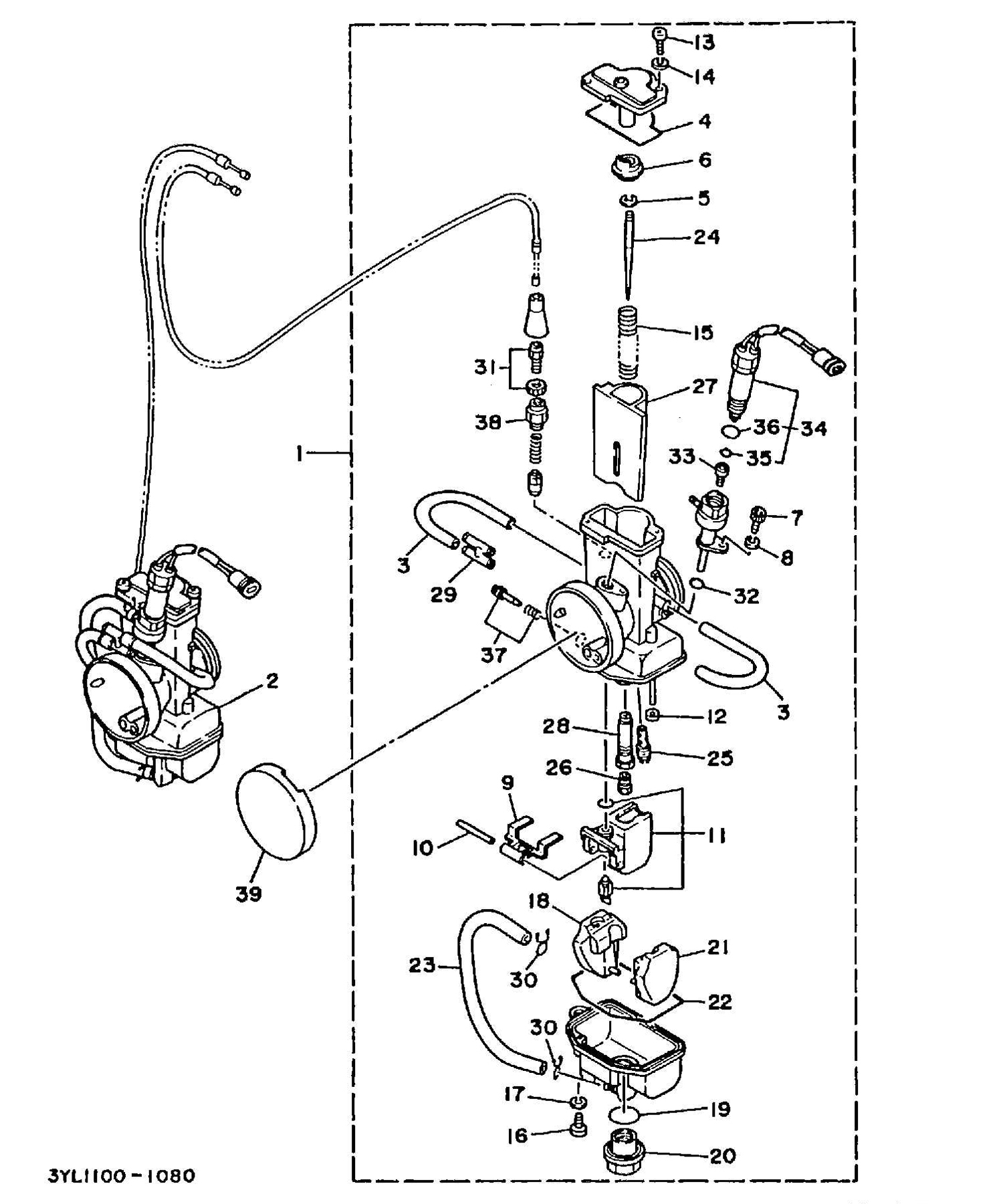 Technical Sports One, LLC 1991 Yamaha TZ250 (3YL1) Image E12 Carburetor