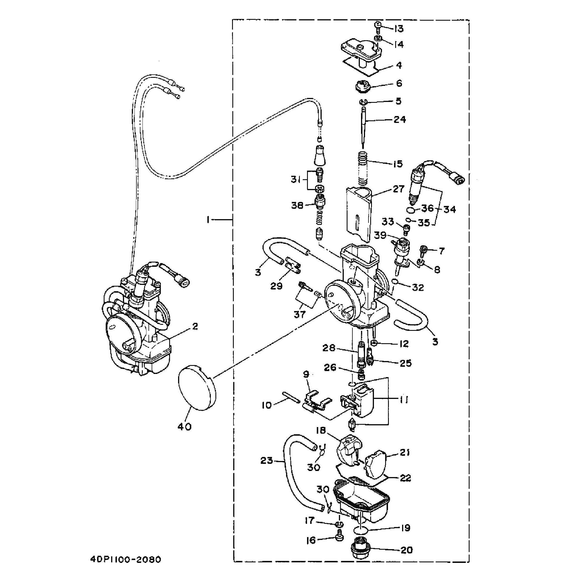 Technical Sports One, LLC 1992 Yamaha TZ250 (4DP1) Image E12 Carburetor